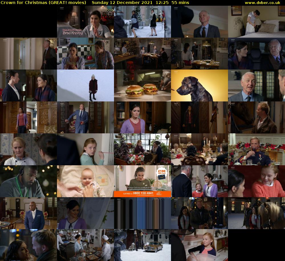 Crown for Christmas (GREAT! movies) Sunday 12 December 2021 12:25 - 13:20