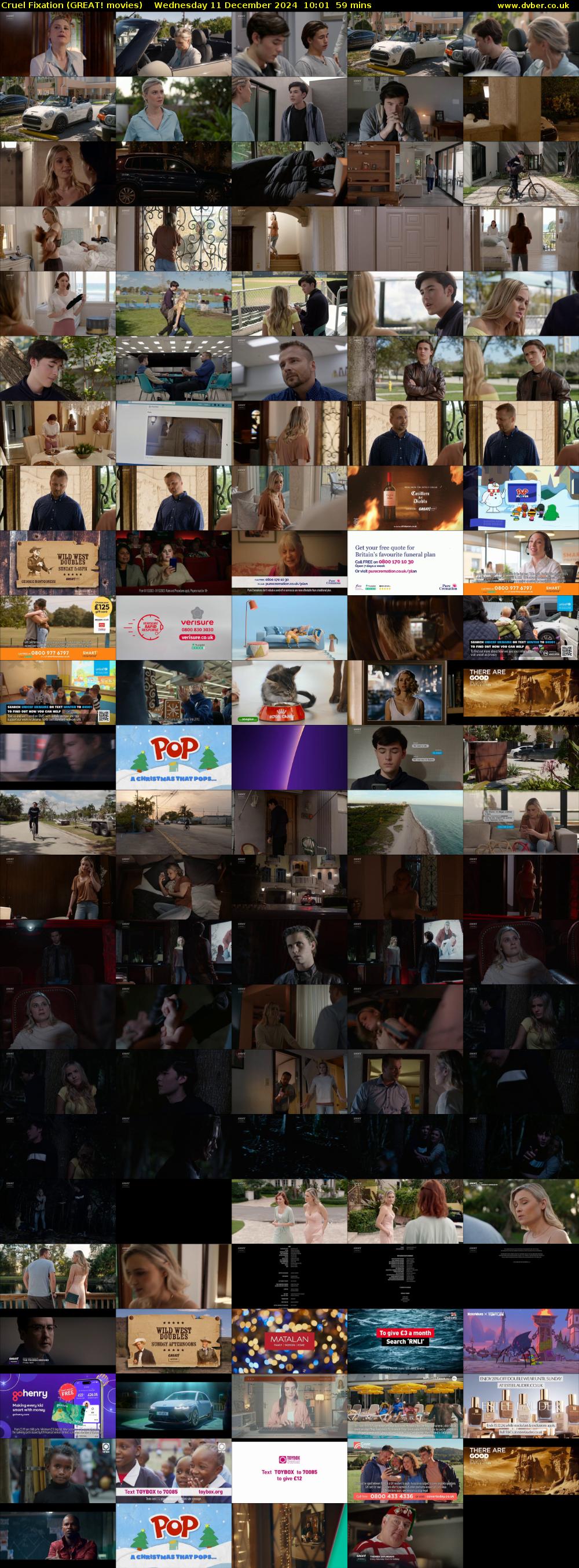 Cruel Fixation (GREAT! movies) Wednesday 11 December 2024 10:01 - 11:00
