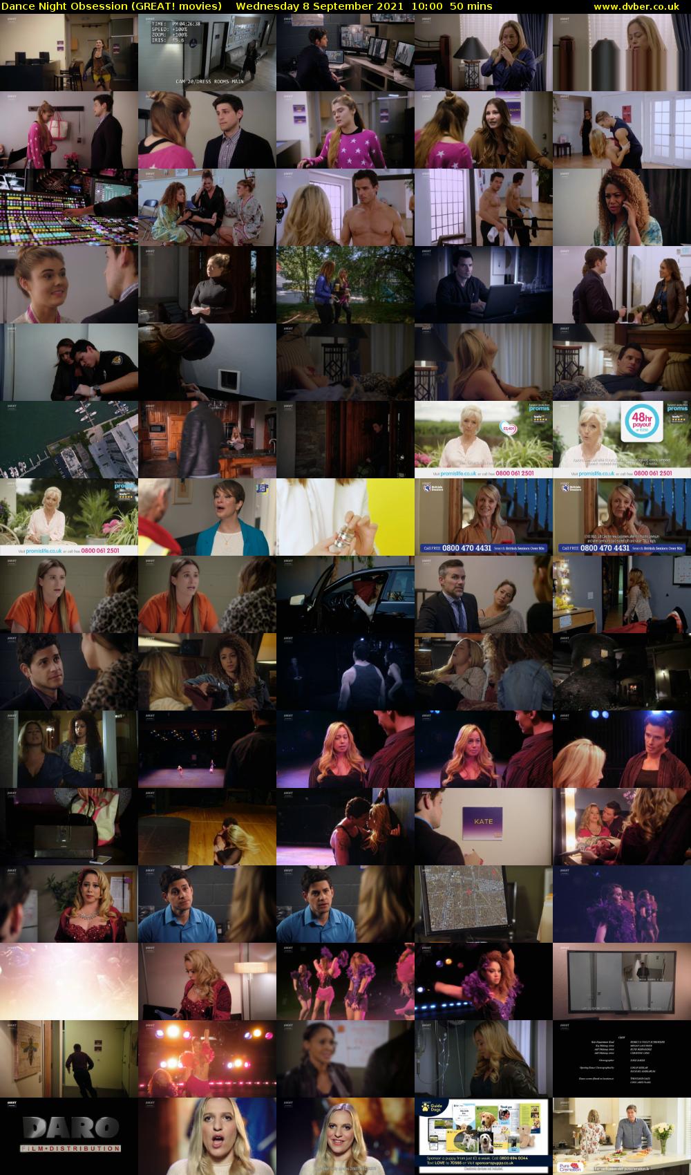 Dance Night Obsession (GREAT! movies) Wednesday 8 September 2021 10:00 - 10:50