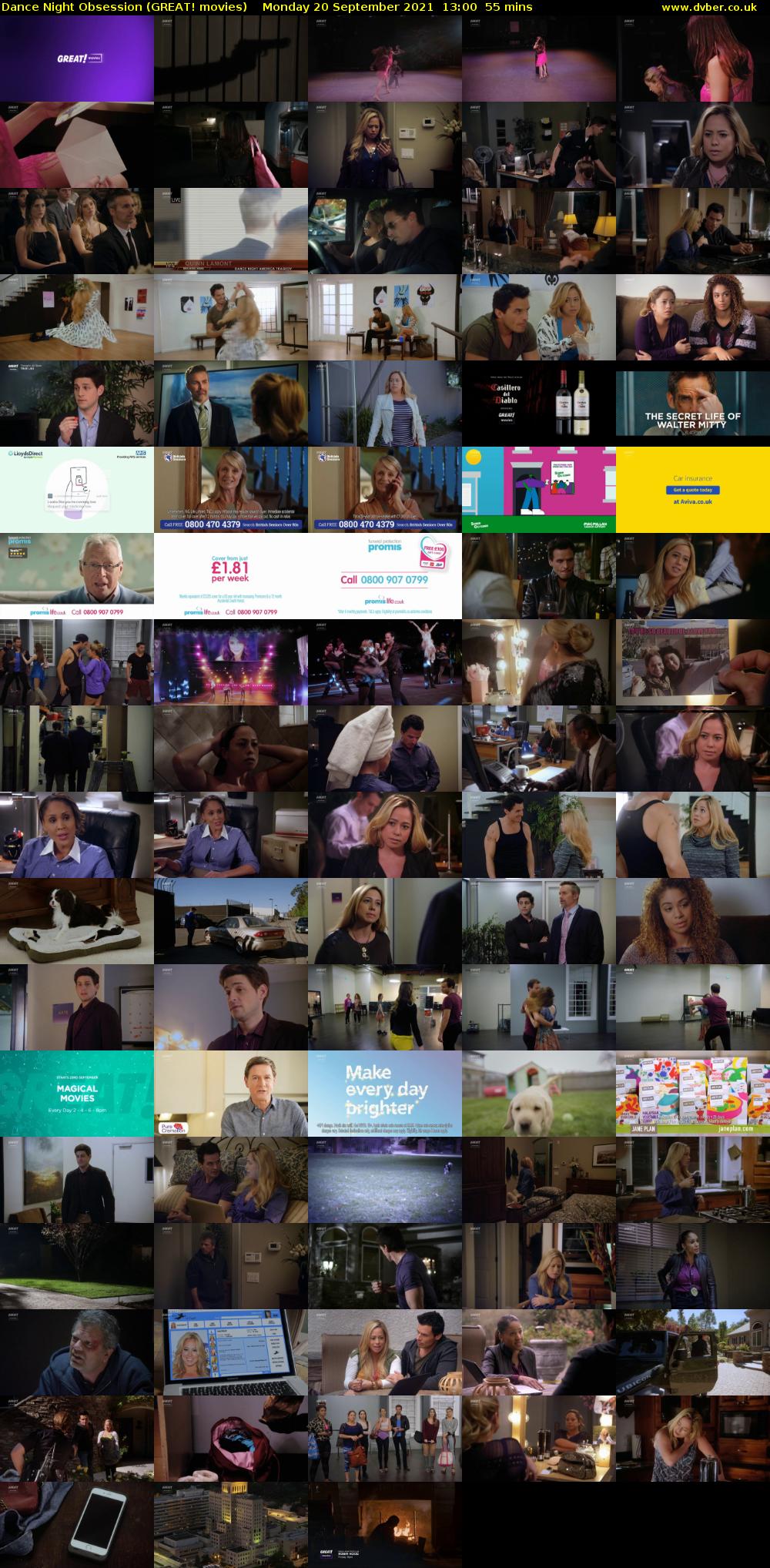 Dance Night Obsession (GREAT! movies) Monday 20 September 2021 13:00 - 13:55