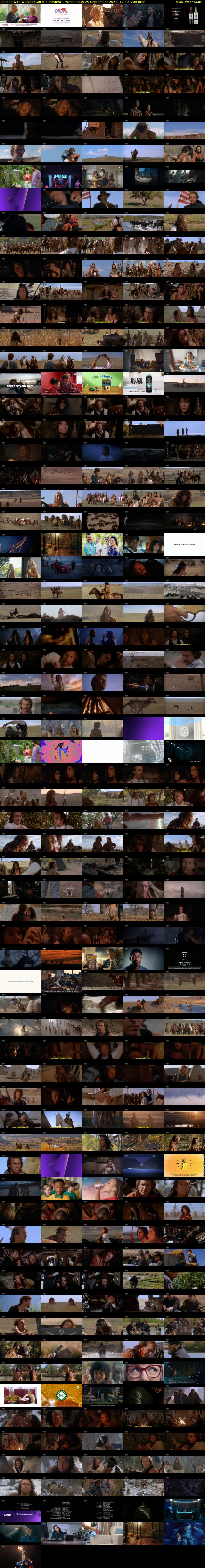 Dances With Wolves (GREAT! movies) Wednesday 29 September 2021 17:40 - 21:00