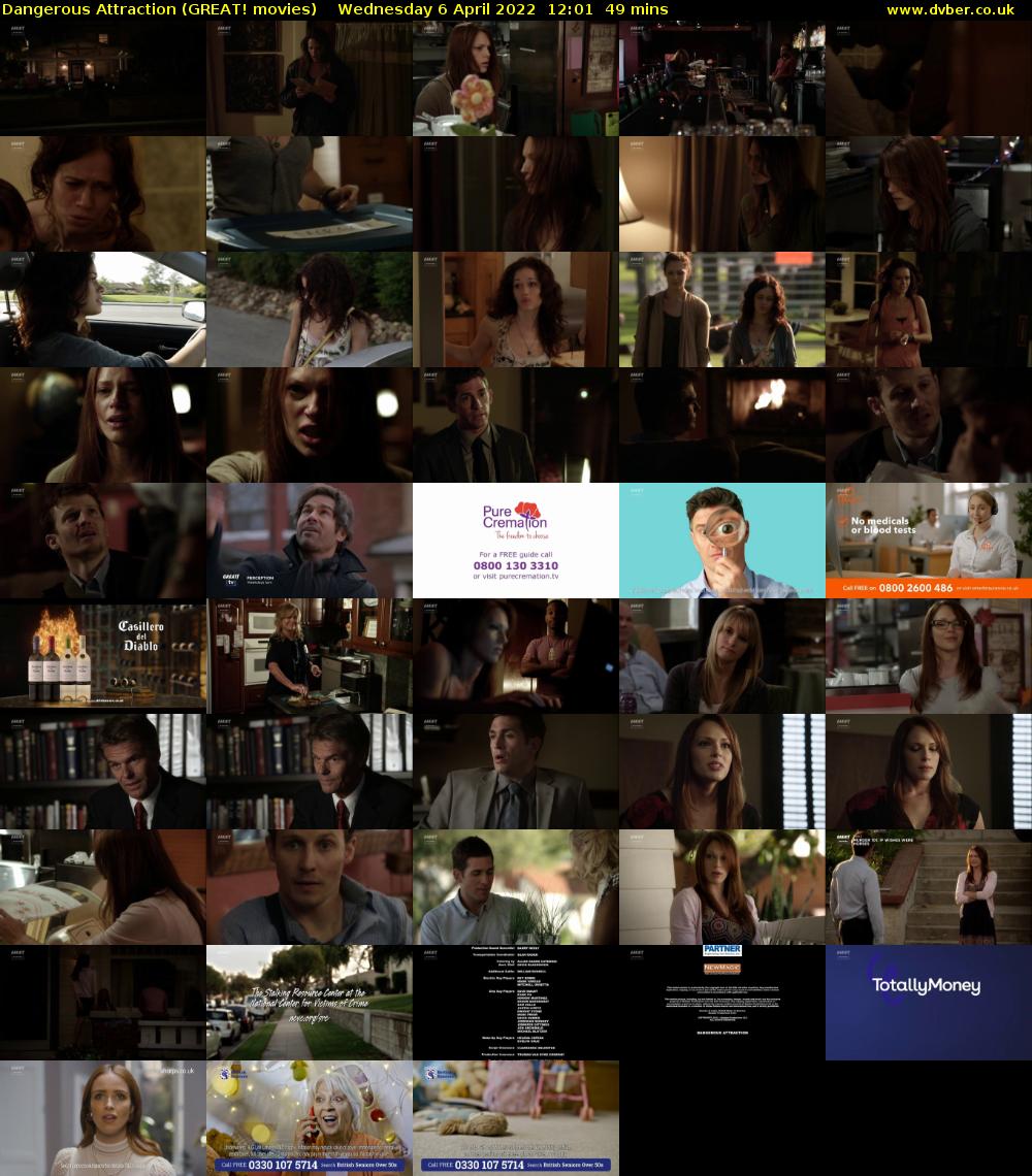 Dangerous Attraction (GREAT! movies) Wednesday 6 April 2022 12:01 - 12:50