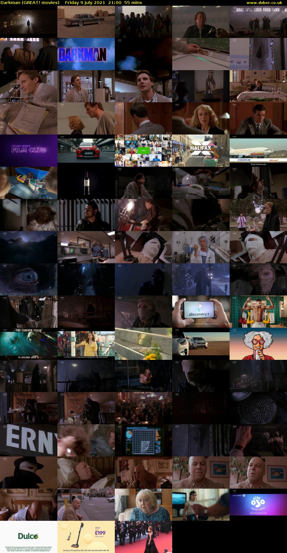 Darkman (GREAT! movies) Friday 9 July 2021 21:00 - 21:55