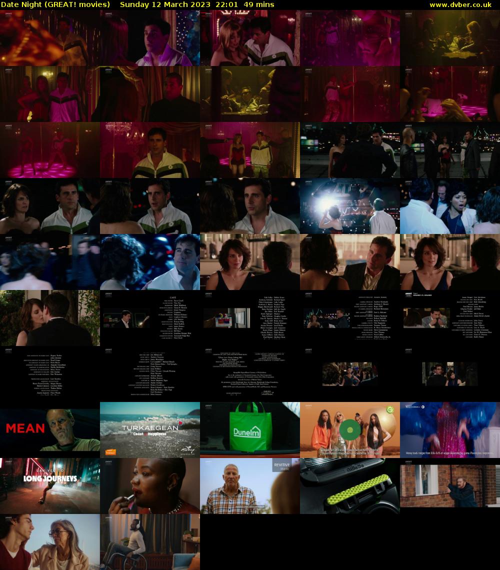Date Night (GREAT! movies) Sunday 12 March 2023 22:01 - 22:50