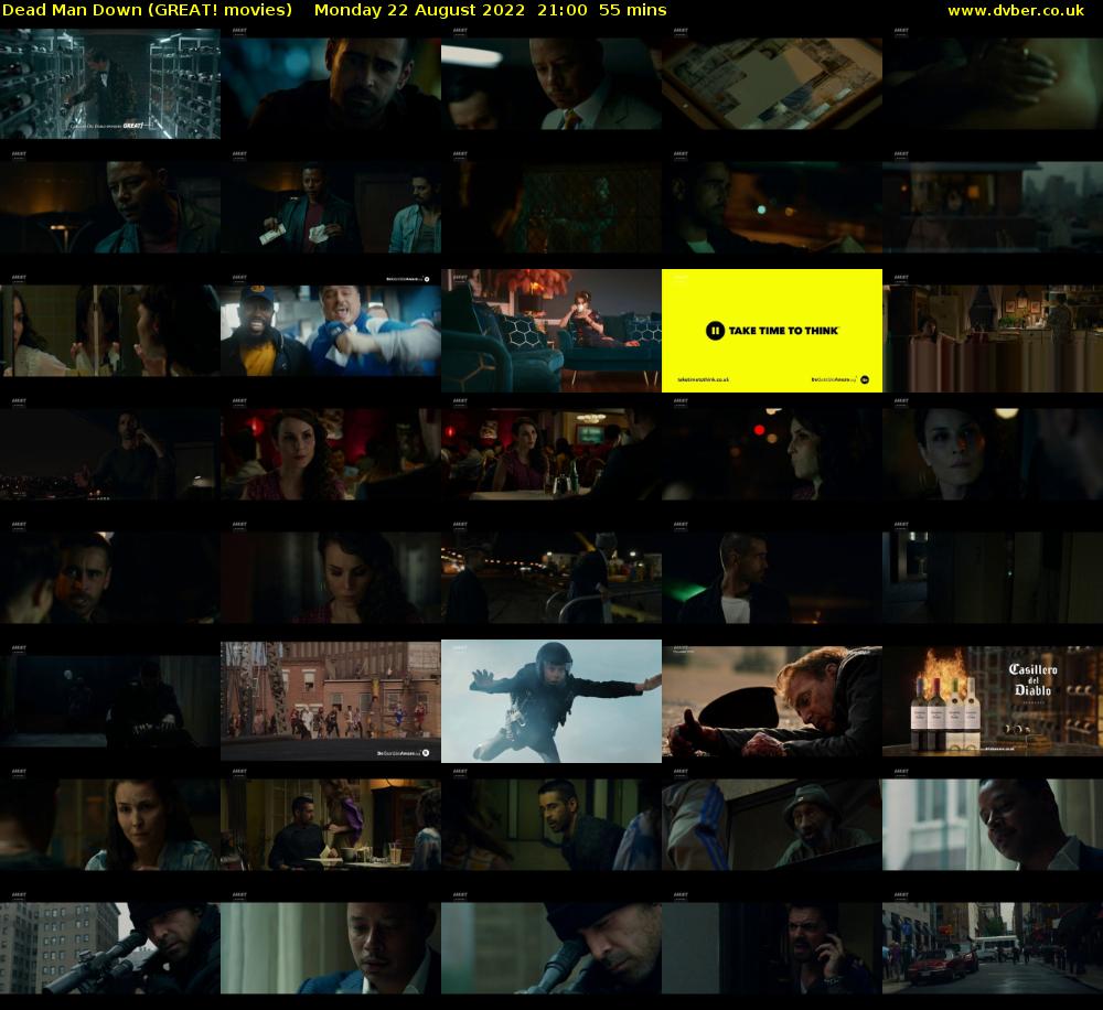 Dead Man Down (GREAT! movies) Monday 22 August 2022 21:00 - 21:55