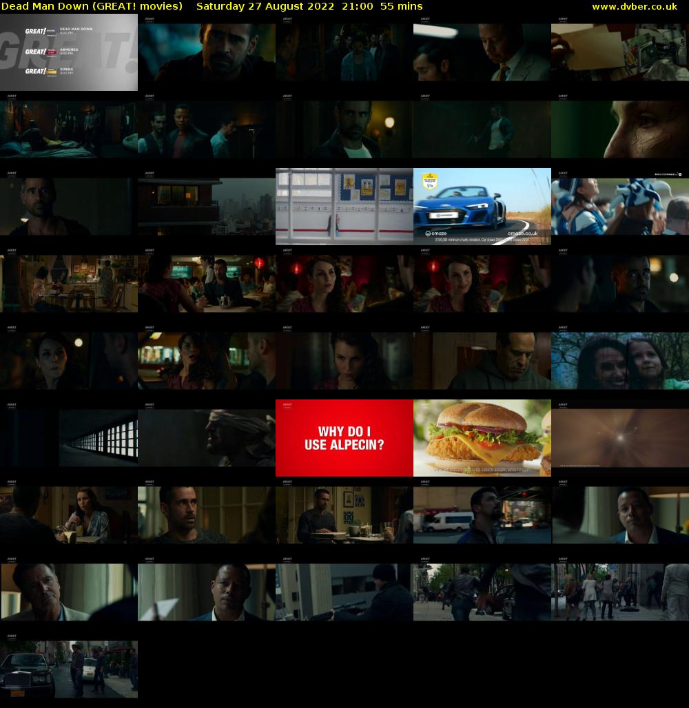 Dead Man Down (GREAT! movies) Saturday 27 August 2022 21:00 - 21:55
