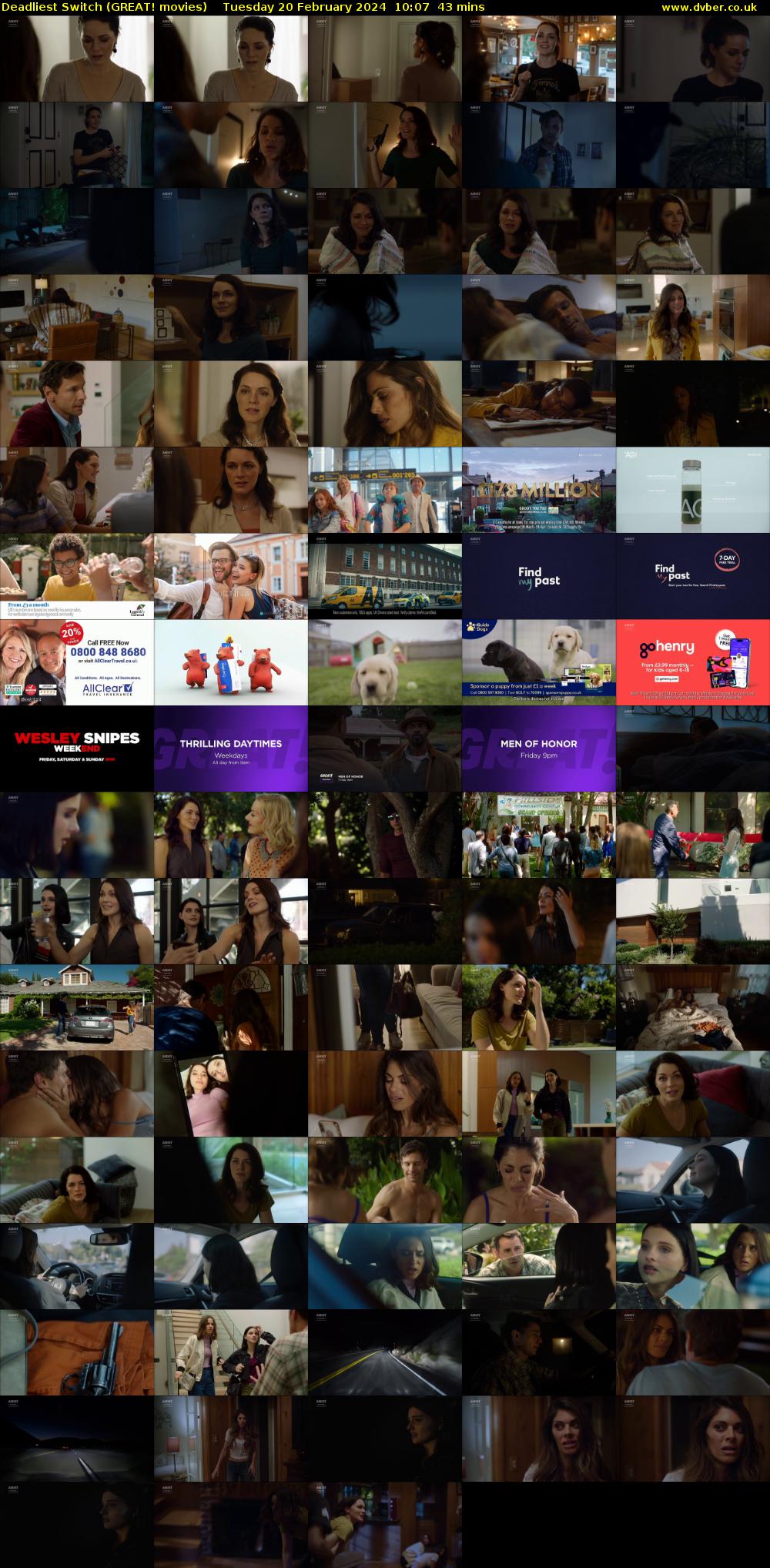 Deadliest Switch (GREAT! movies) Tuesday 20 February 2024 10:07 - 10:50