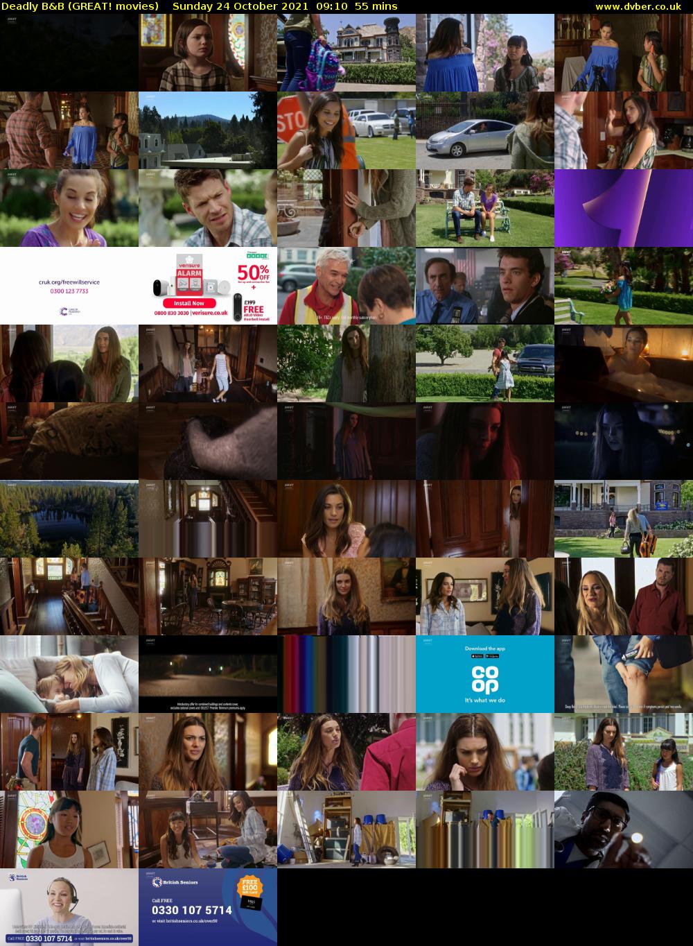 Deadly B&B (GREAT! movies) Sunday 24 October 2021 09:10 - 10:05