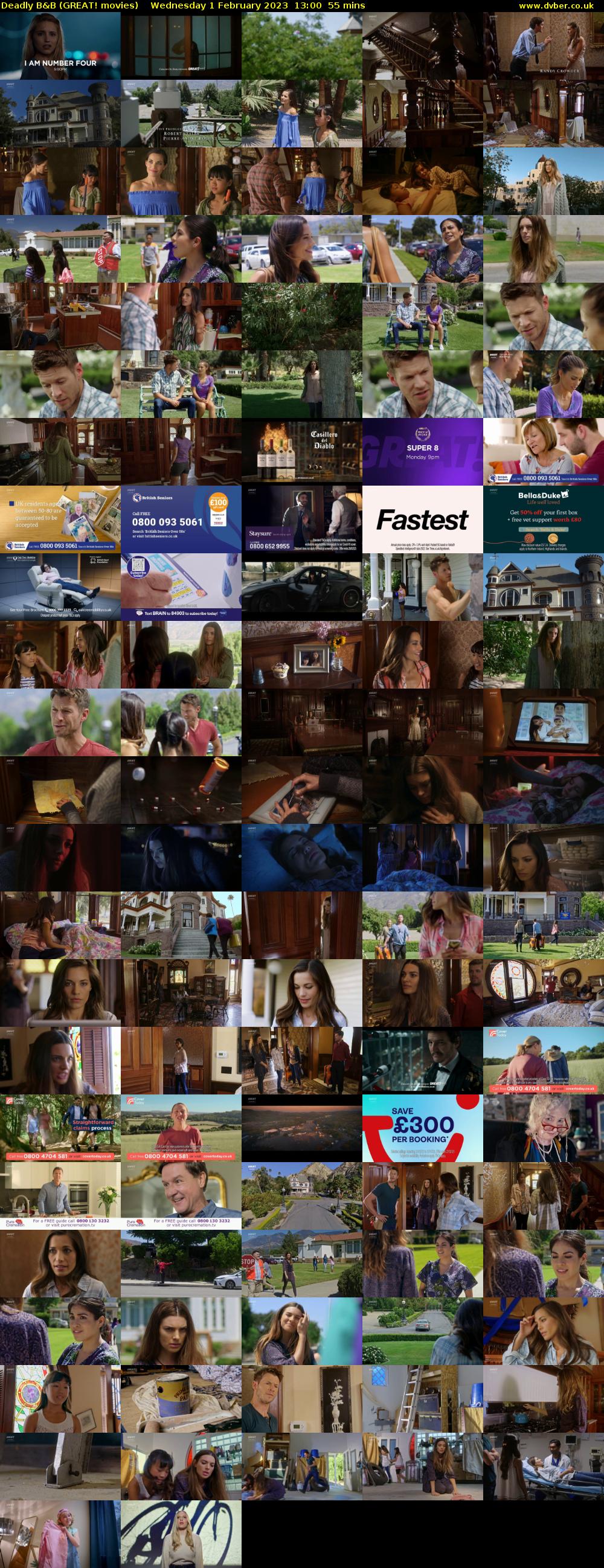 Deadly B&B (GREAT! movies) Wednesday 1 February 2023 13:00 - 13:55