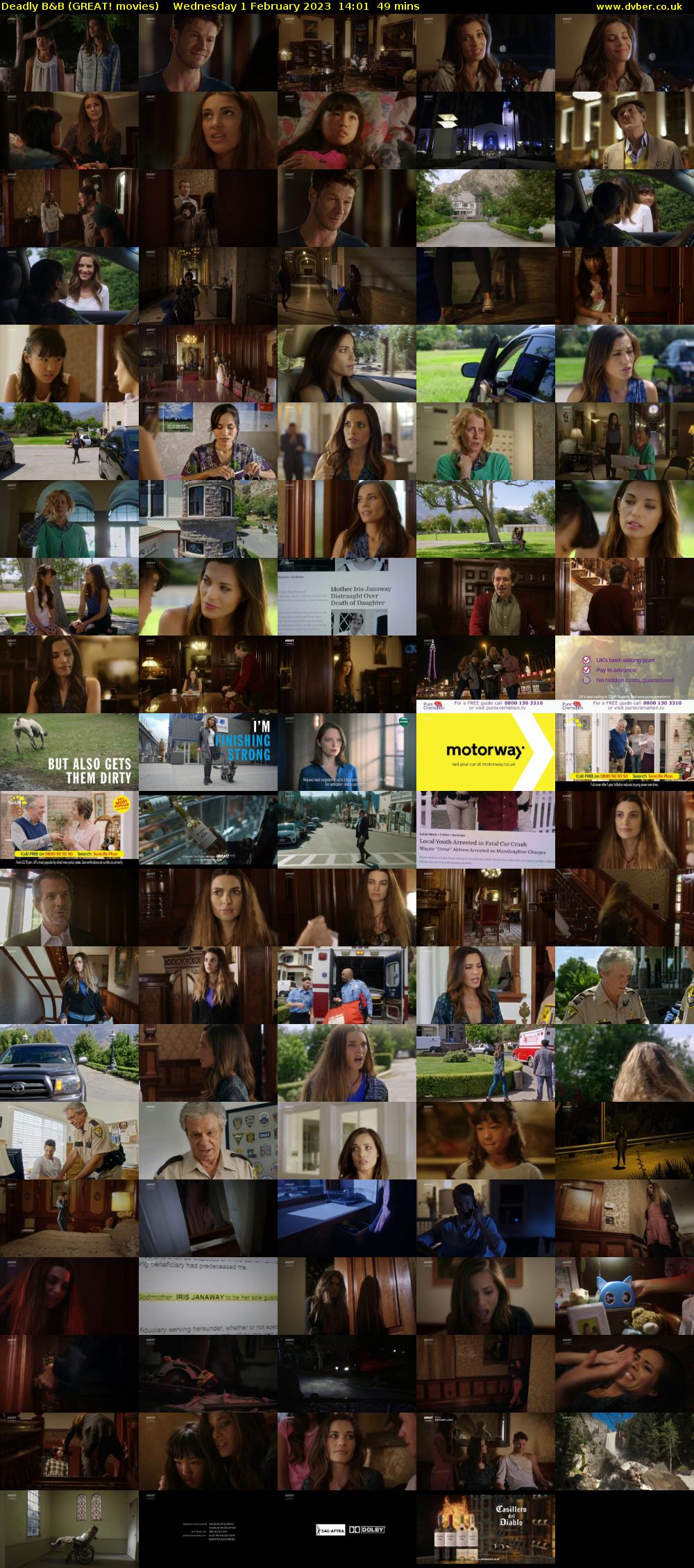 Deadly B&B (GREAT! movies) Wednesday 1 February 2023 14:01 - 14:50