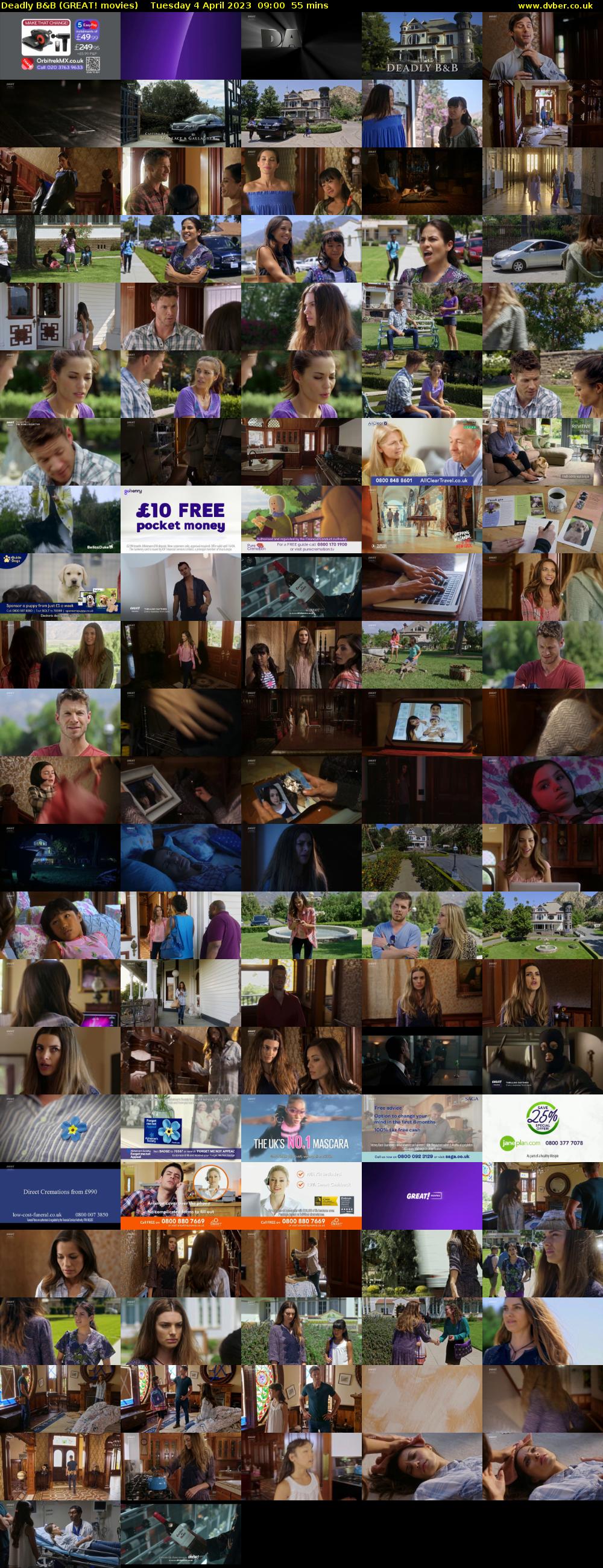 Deadly B&B (GREAT! movies) Tuesday 4 April 2023 09:00 - 09:55