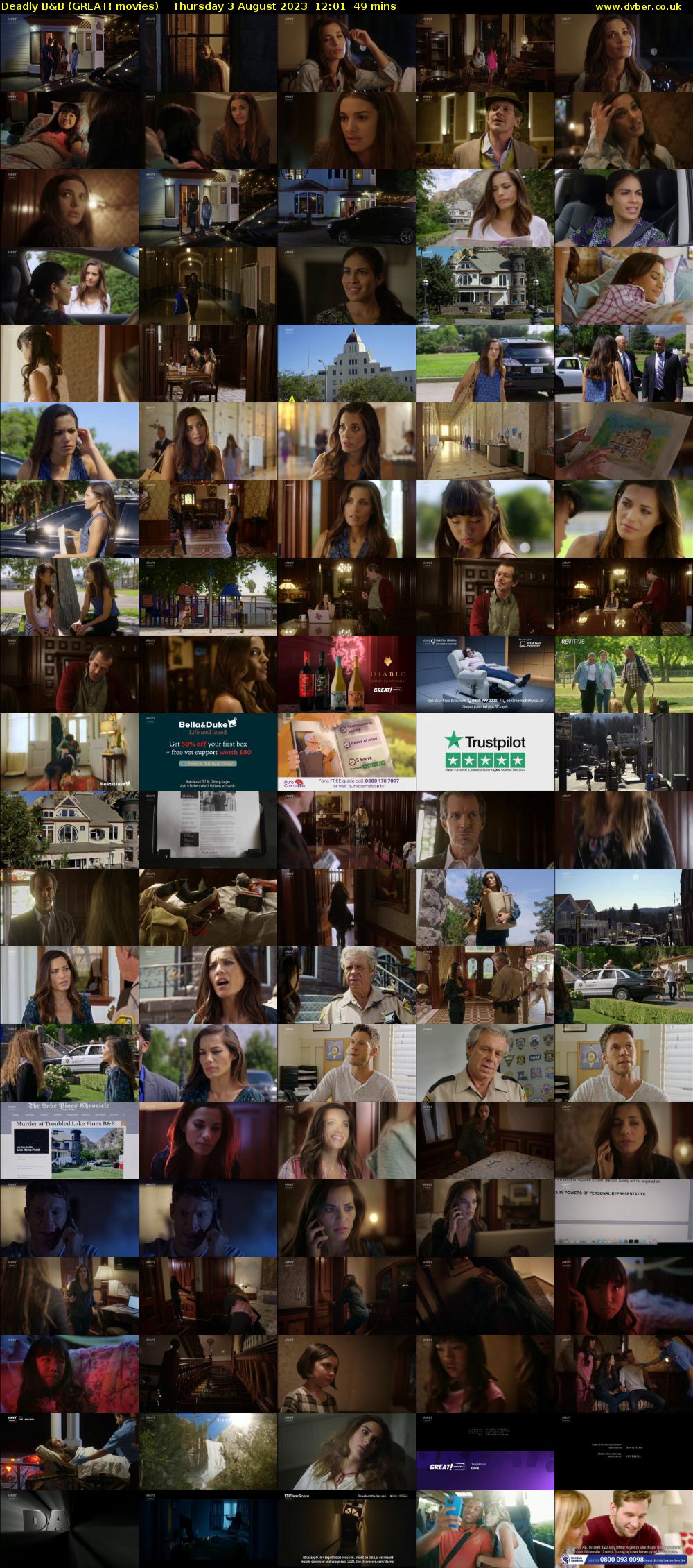 Deadly B&B (GREAT! movies) Thursday 3 August 2023 12:01 - 12:50