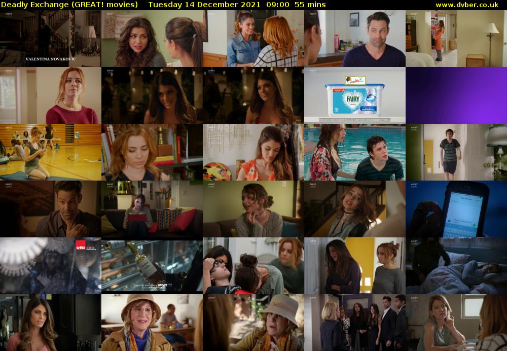 Deadly Exchange (GREAT! movies) Tuesday 14 December 2021 09:00 - 09:55