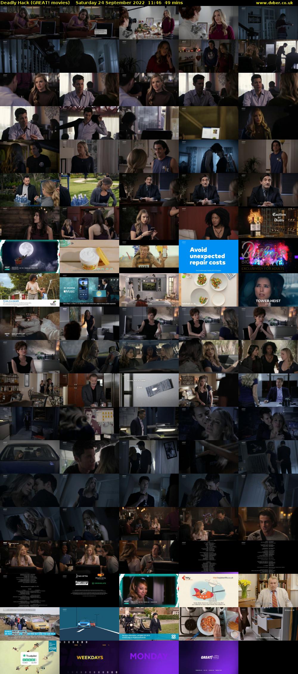 Deadly Hack (GREAT! movies) Saturday 24 September 2022 11:46 - 12:35