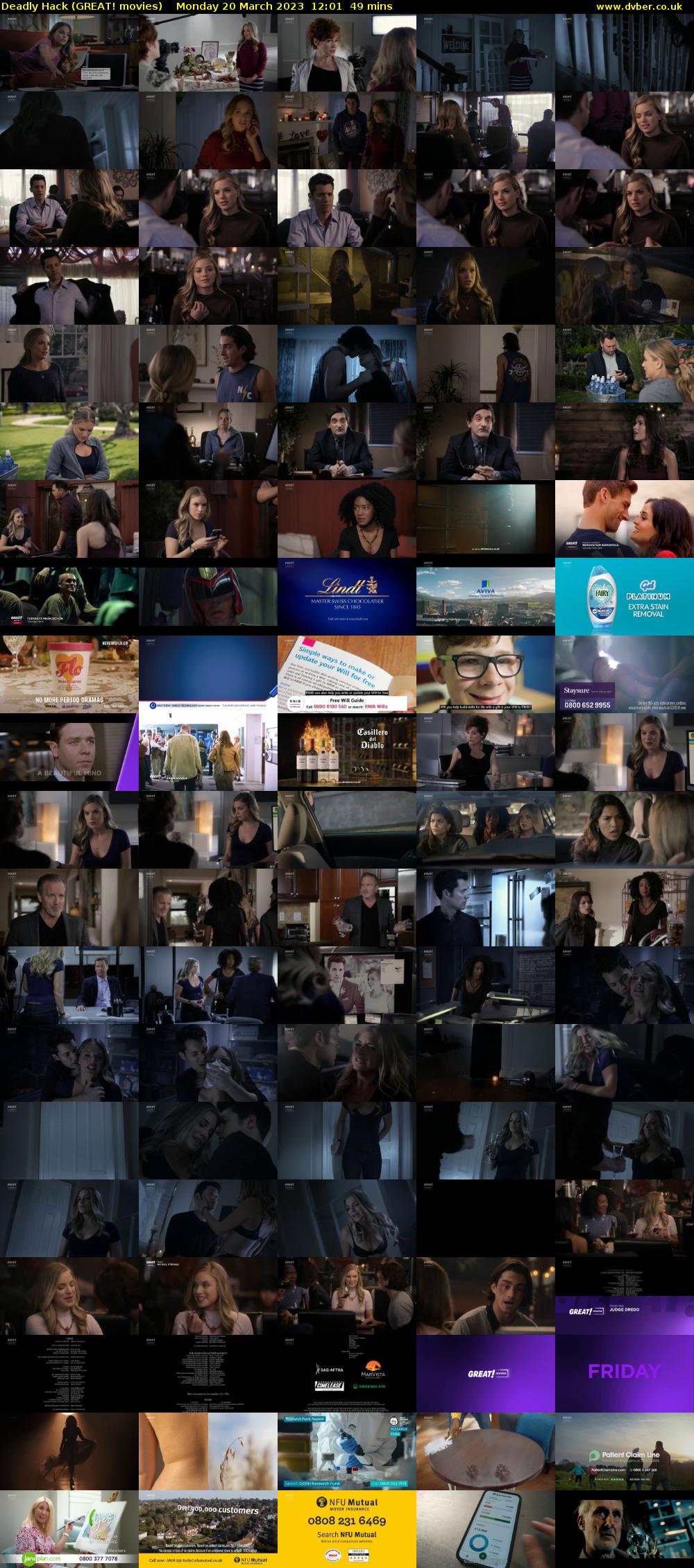 Deadly Hack (GREAT! movies) Monday 20 March 2023 12:01 - 12:50