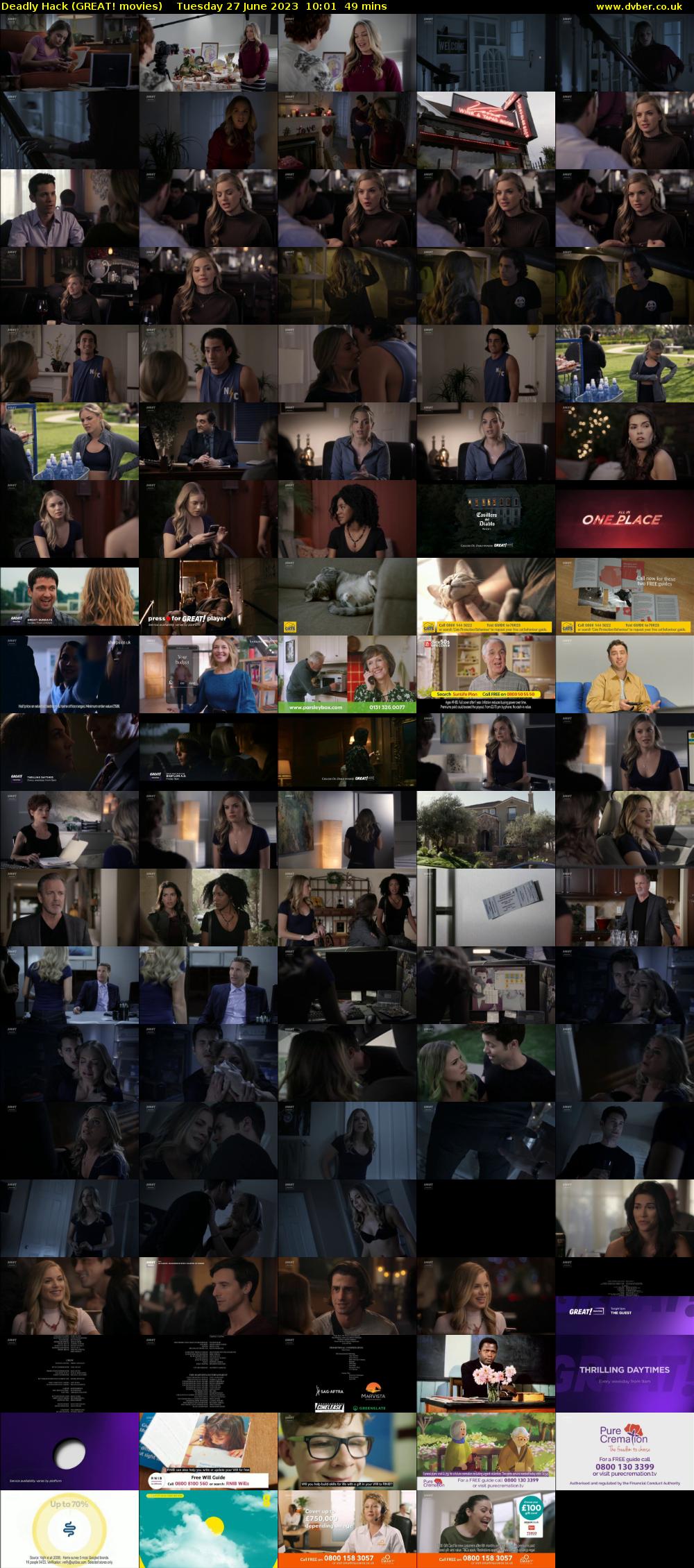 Deadly Hack (GREAT! movies) Tuesday 27 June 2023 10:01 - 10:50