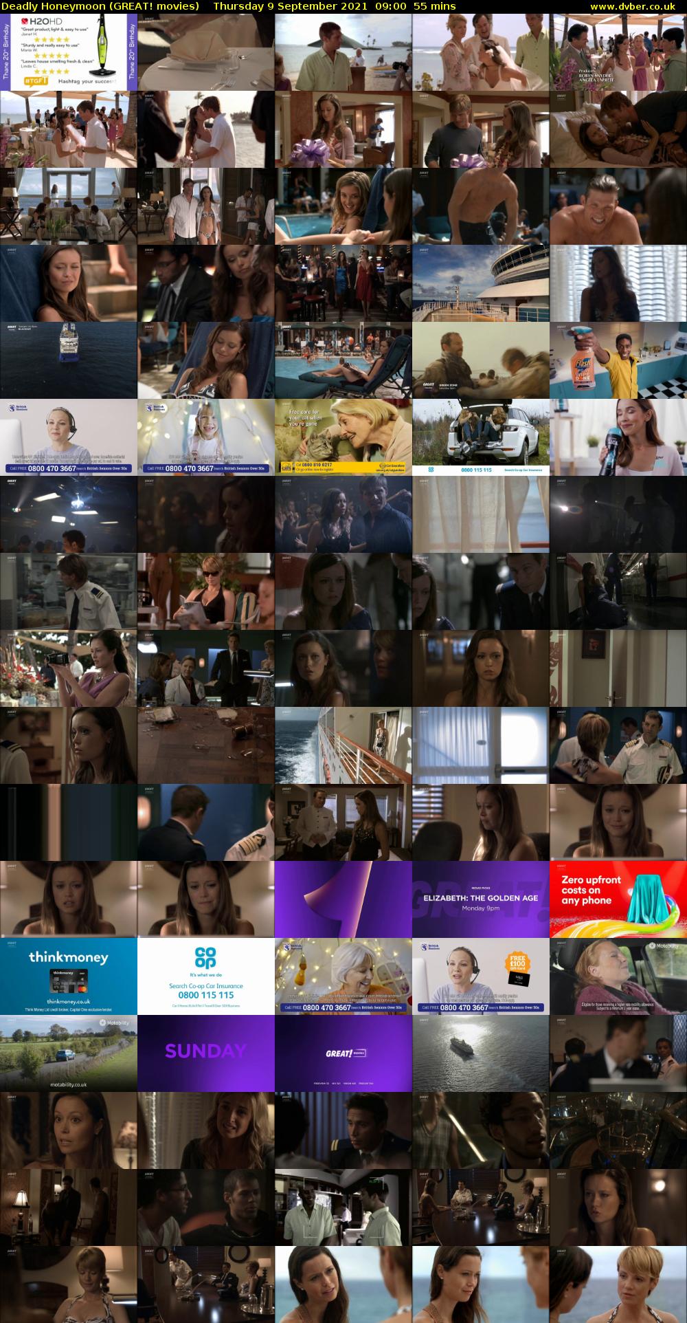 Deadly Honeymoon (GREAT! movies) Thursday 9 September 2021 09:00 - 09:55