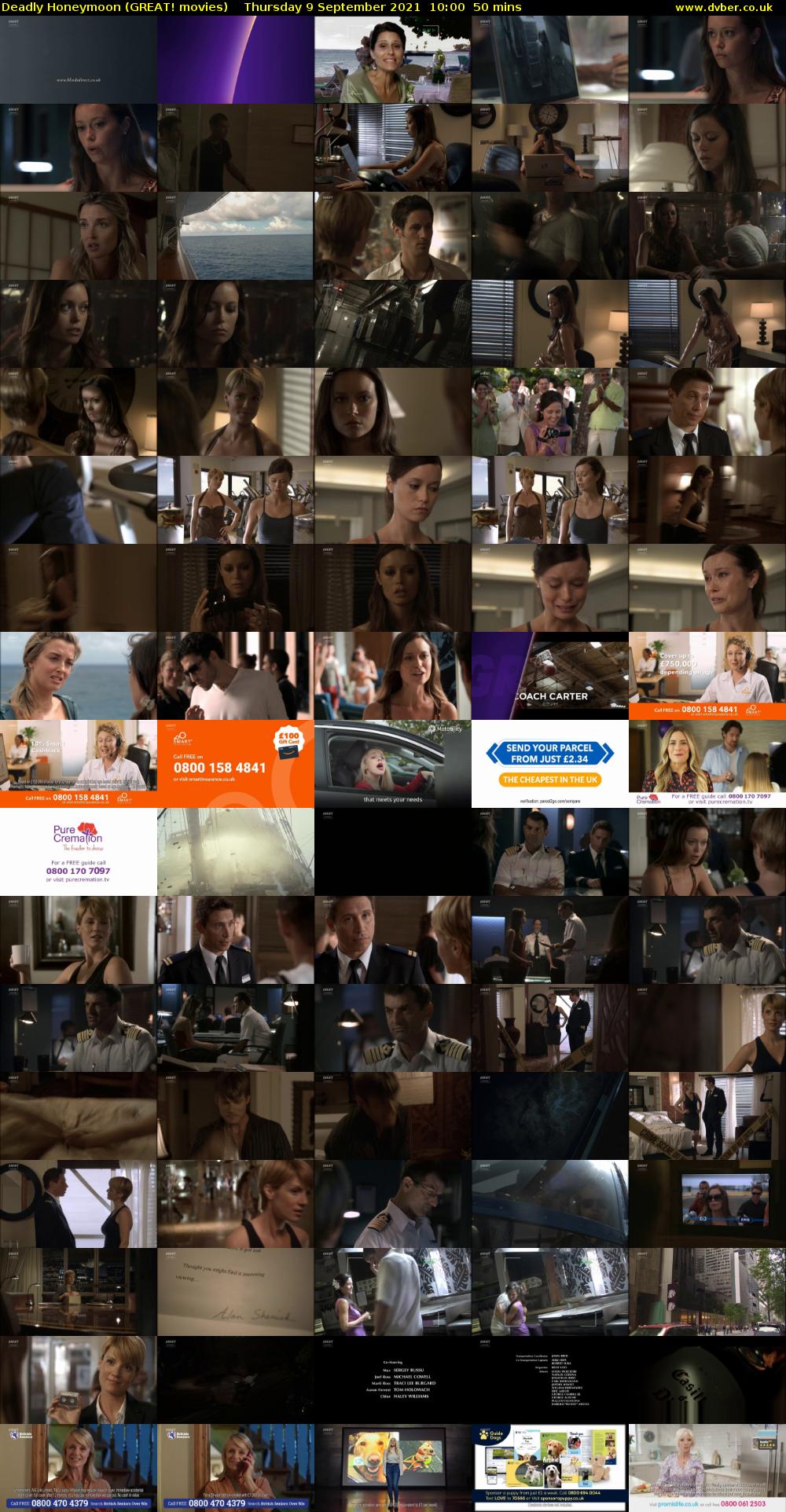 Deadly Honeymoon (GREAT! movies) Thursday 9 September 2021 10:00 - 10:50