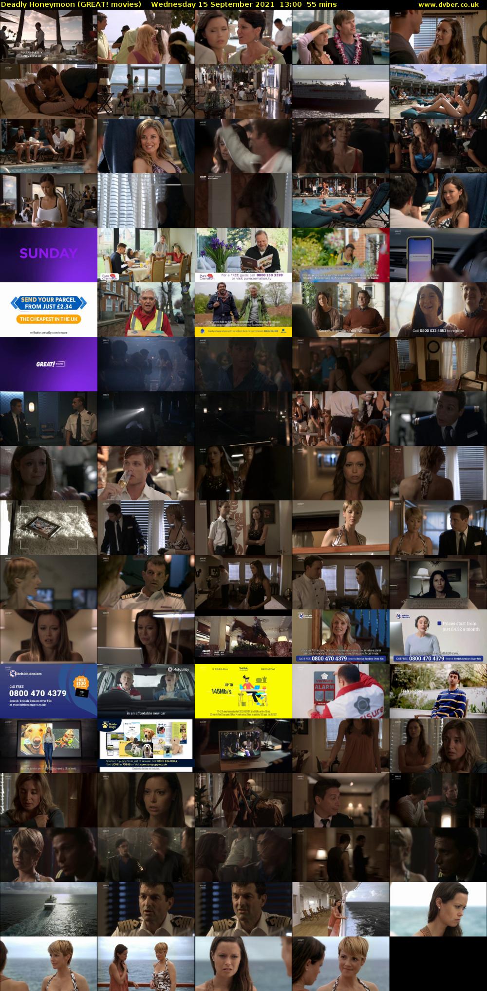 Deadly Honeymoon (GREAT! movies) Wednesday 15 September 2021 13:00 - 13:55