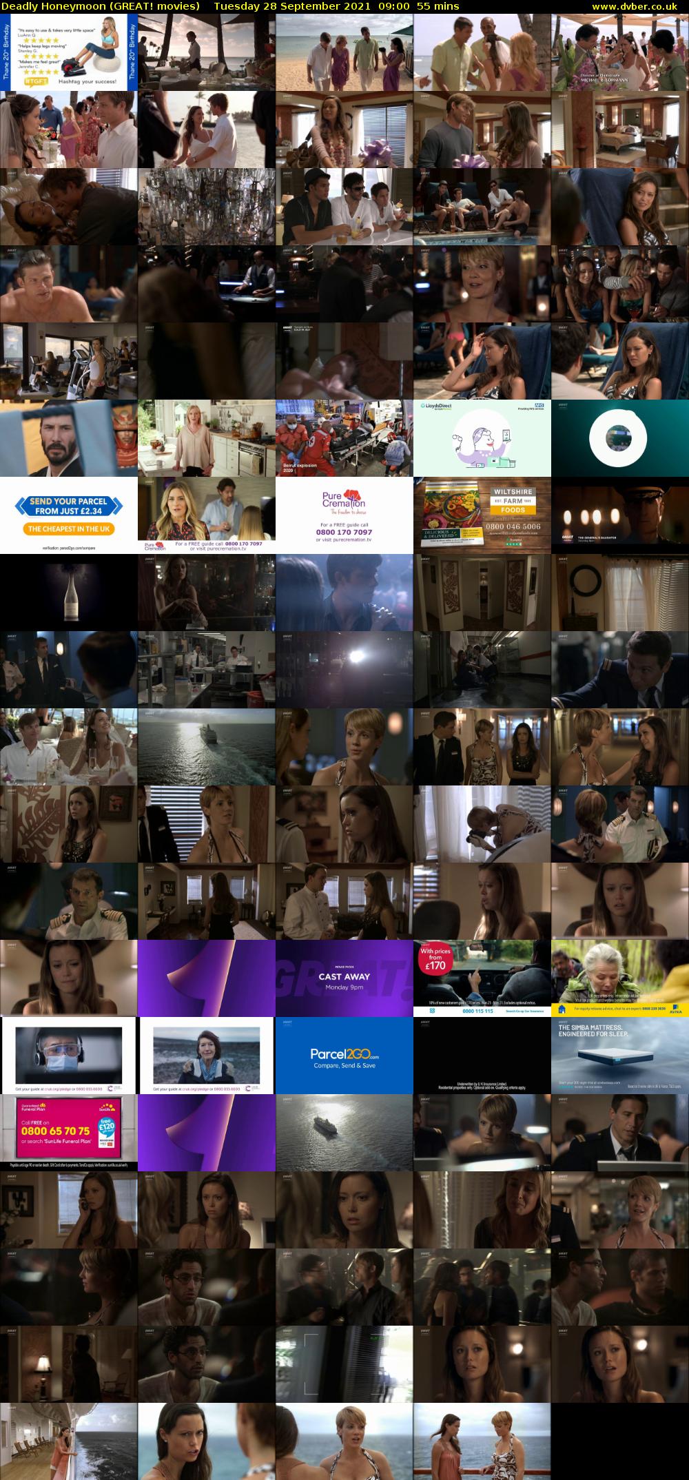 Deadly Honeymoon (GREAT! movies) Tuesday 28 September 2021 09:00 - 09:55