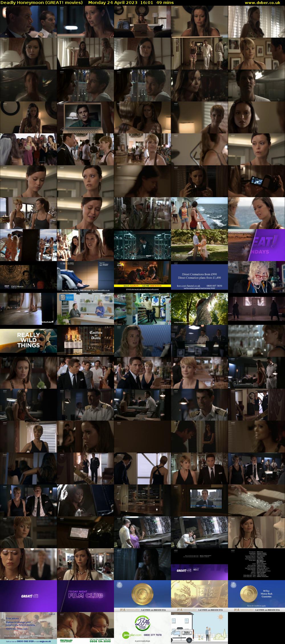 Deadly Honeymoon (GREAT! movies) Monday 24 April 2023 16:01 - 16:50