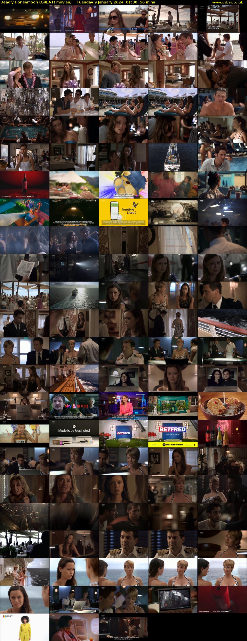 Deadly Honeymoon (GREAT! movies) Tuesday 9 January 2024 01:30 - 02:26