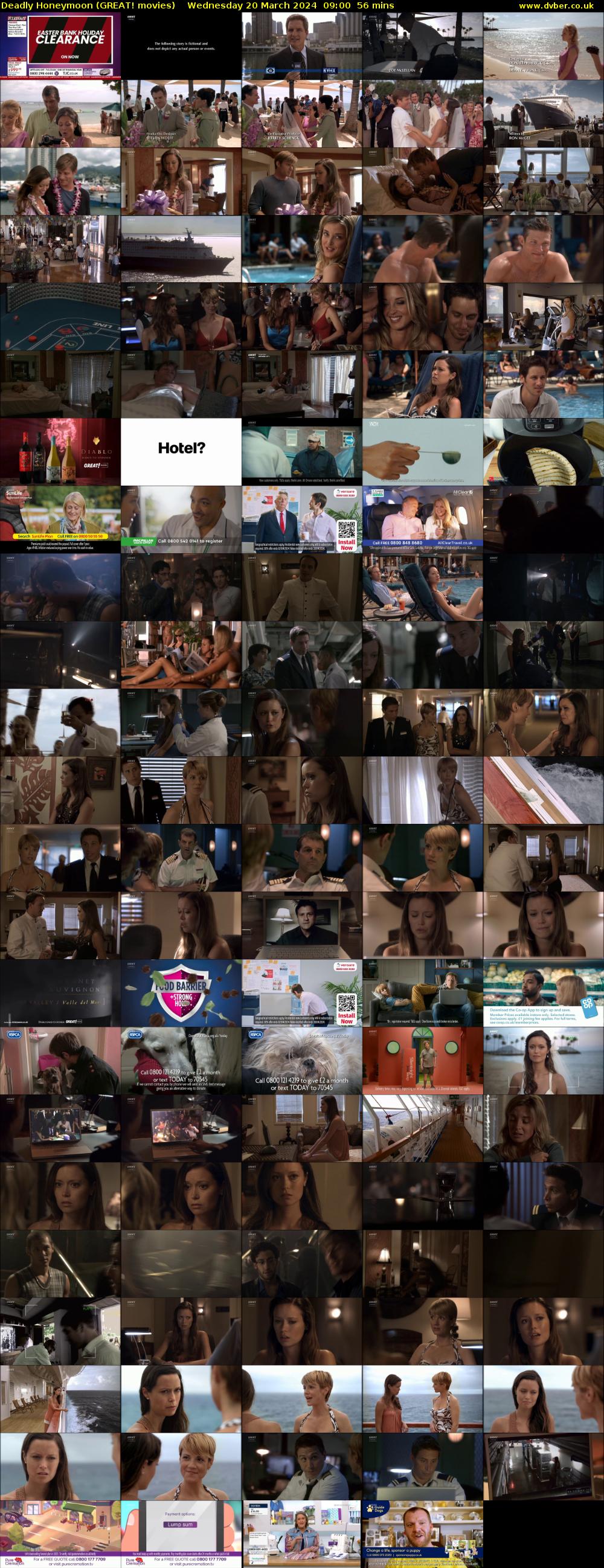 Deadly Honeymoon (GREAT! movies) Wednesday 20 March 2024 09:00 - 09:56