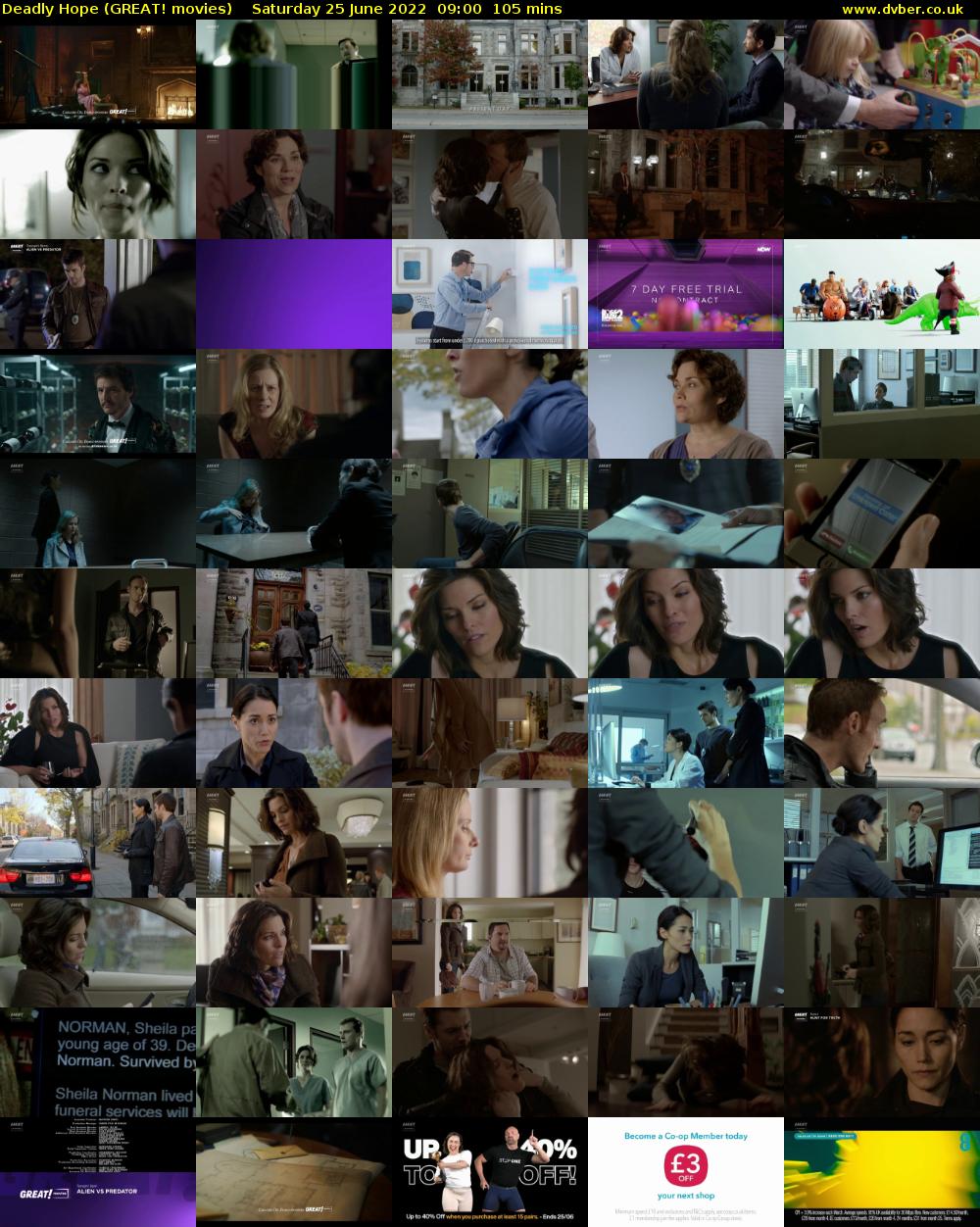 Deadly Hope (GREAT! movies) Saturday 25 June 2022 09:00 - 10:45