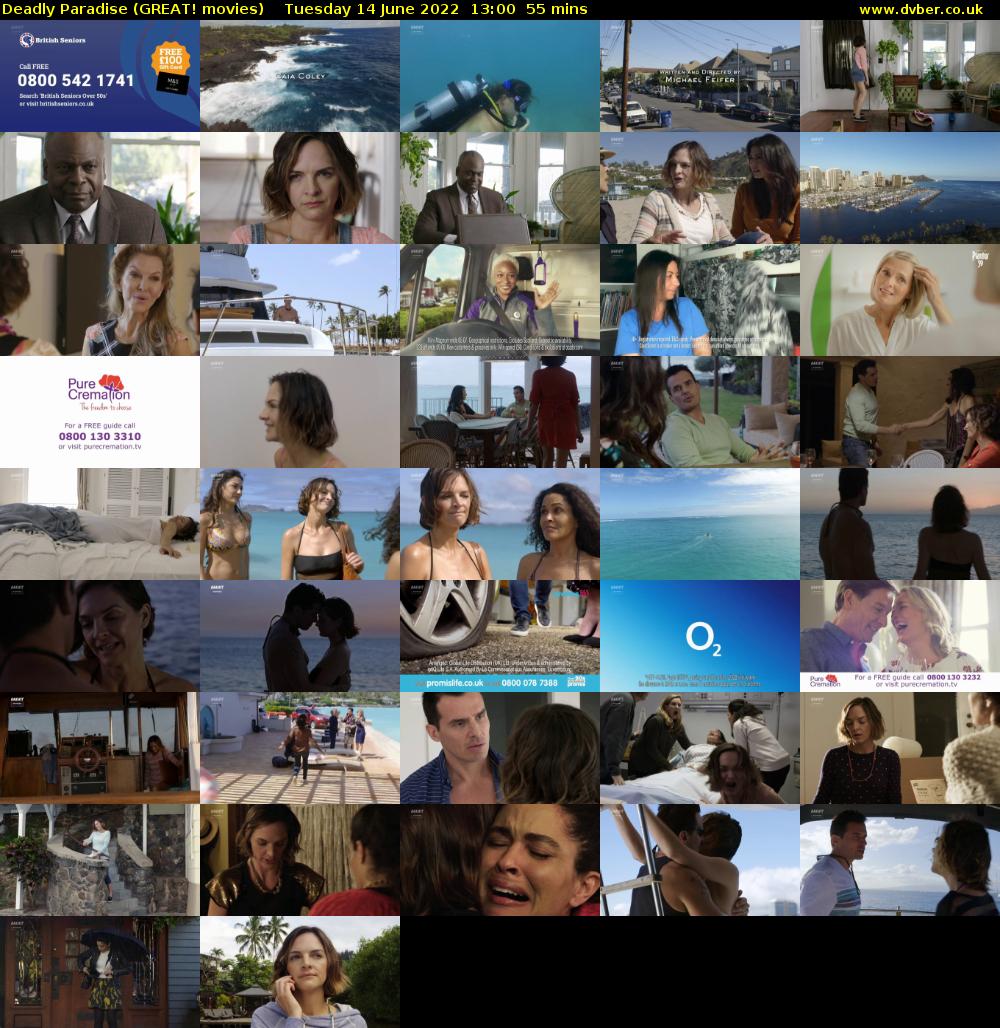 Deadly Paradise (GREAT! movies) Tuesday 14 June 2022 13:00 - 13:55