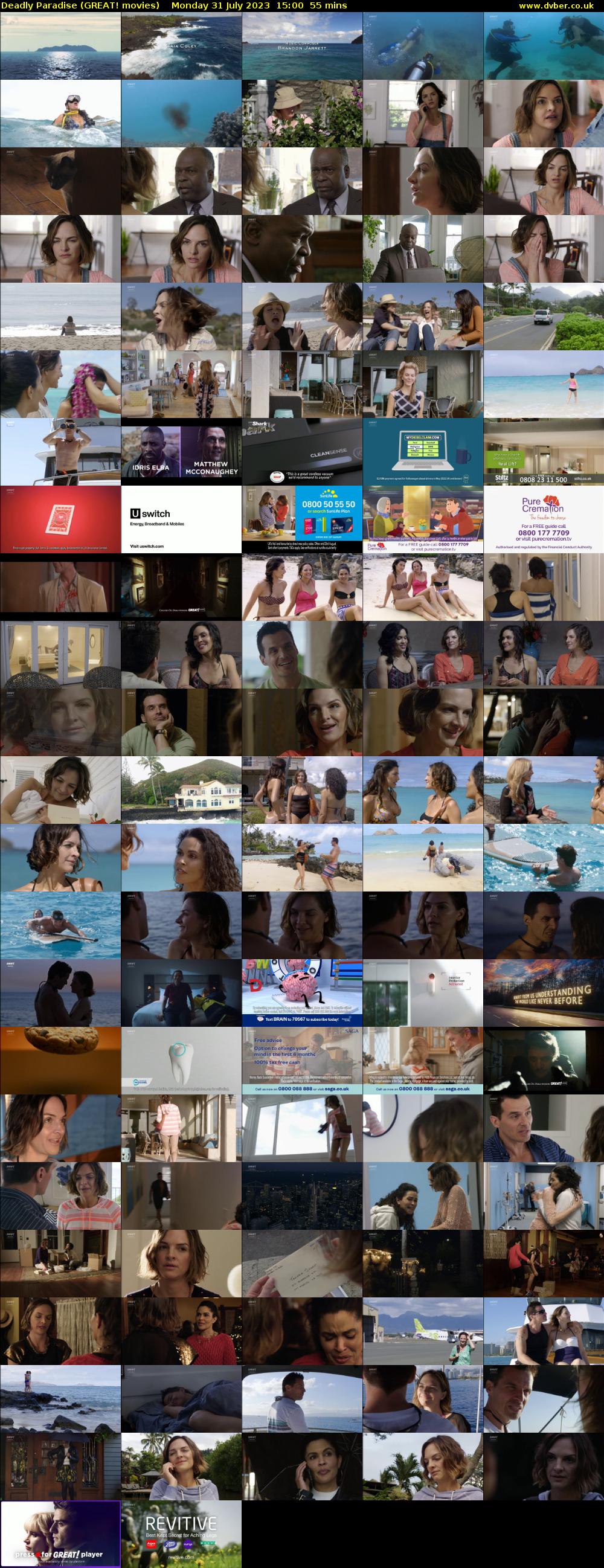 Deadly Paradise (GREAT! movies) Monday 31 July 2023 15:00 - 15:55