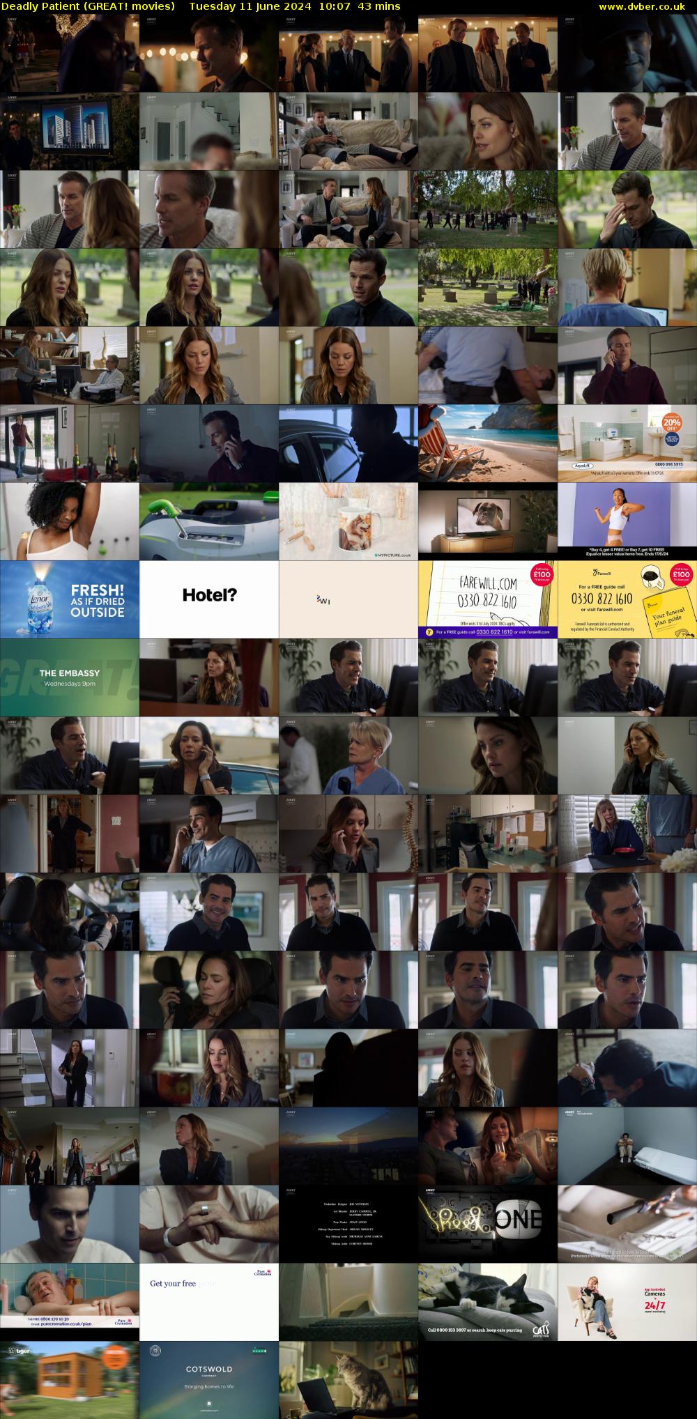 Deadly Patient (GREAT! movies) Tuesday 11 June 2024 10:07 - 10:50