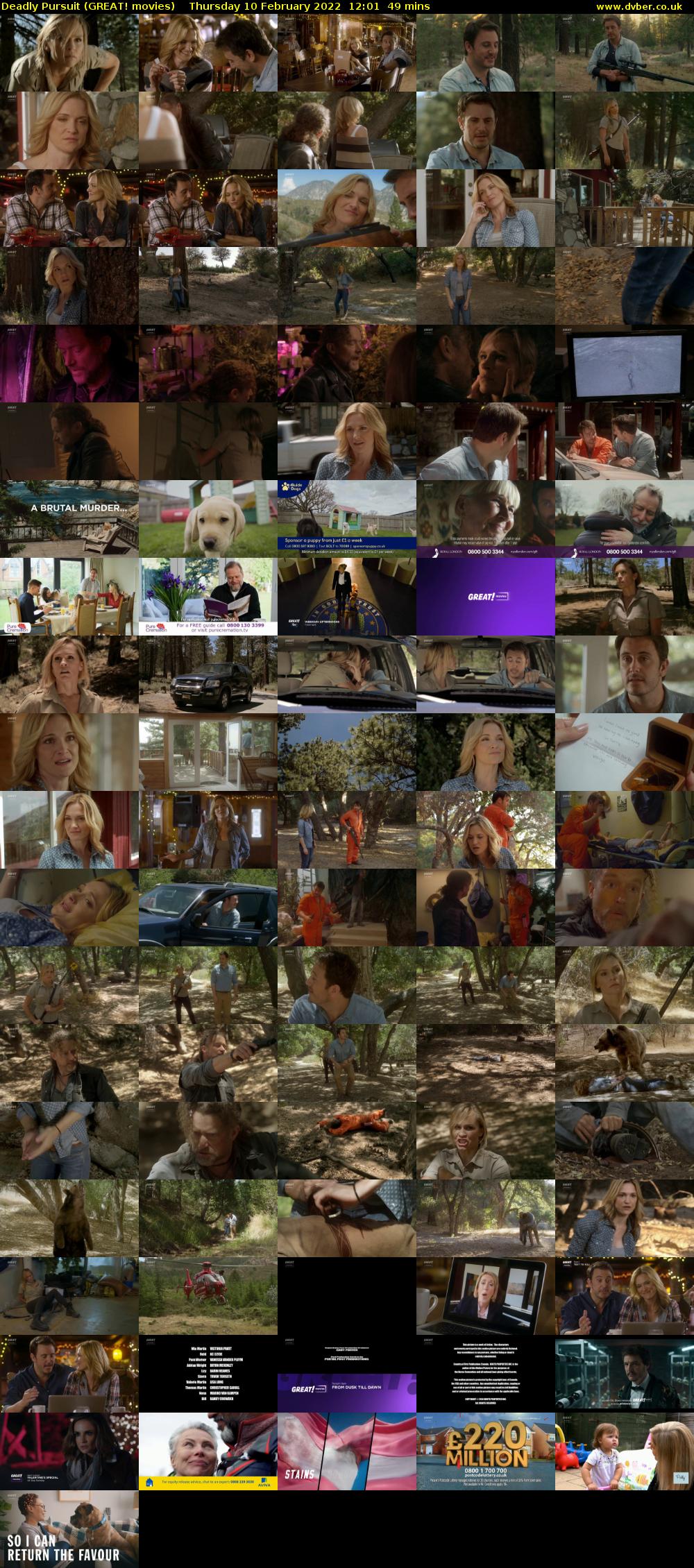 Deadly Pursuit (GREAT! movies) Thursday 10 February 2022 12:01 - 12:50
