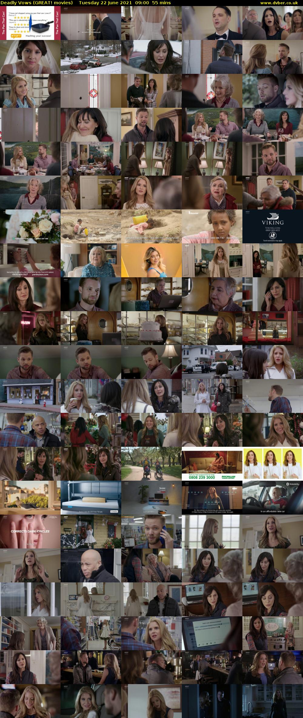 Deadly Vows (GREAT! movies) Tuesday 22 June 2021 09:00 - 09:55