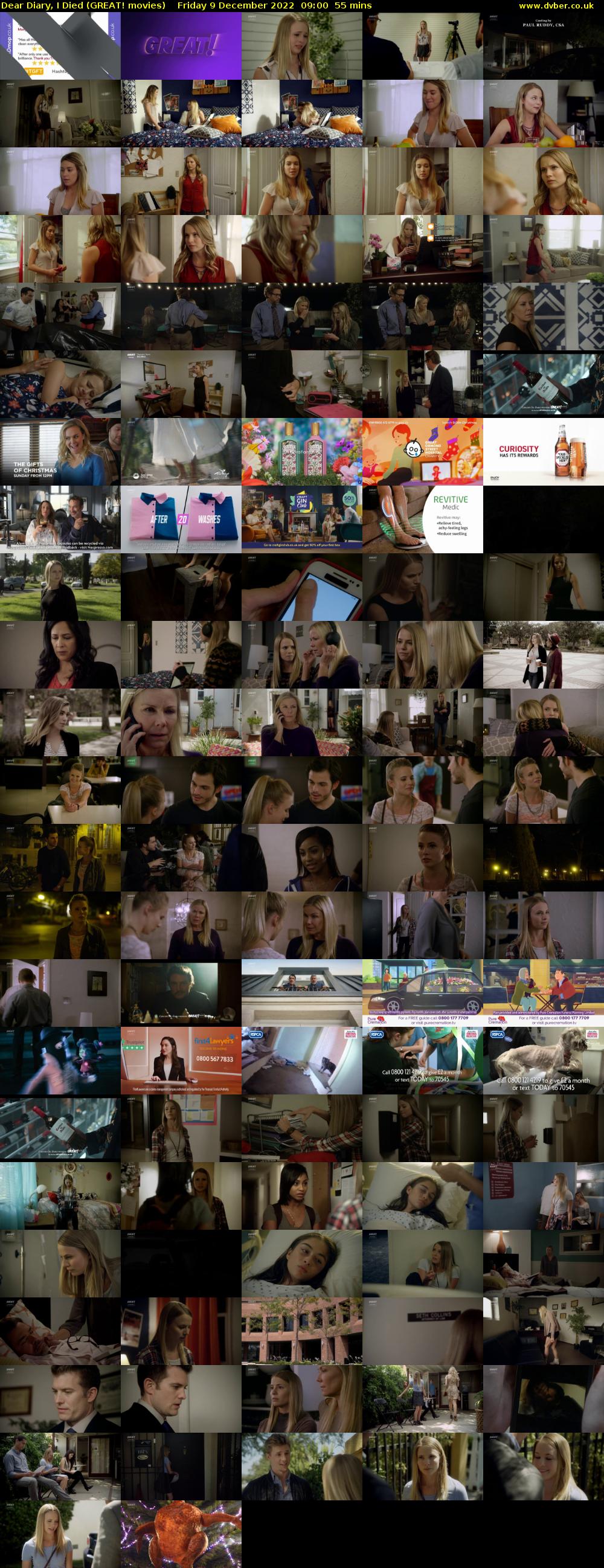 Dear Diary, I Died (GREAT! movies) Friday 9 December 2022 09:00 - 09:55