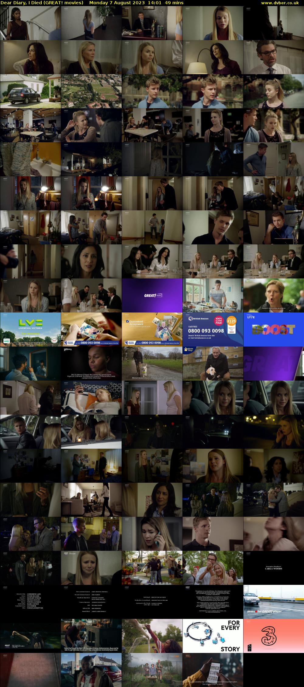 Dear Diary, I Died (GREAT! movies) Monday 7 August 2023 14:01 - 14:50