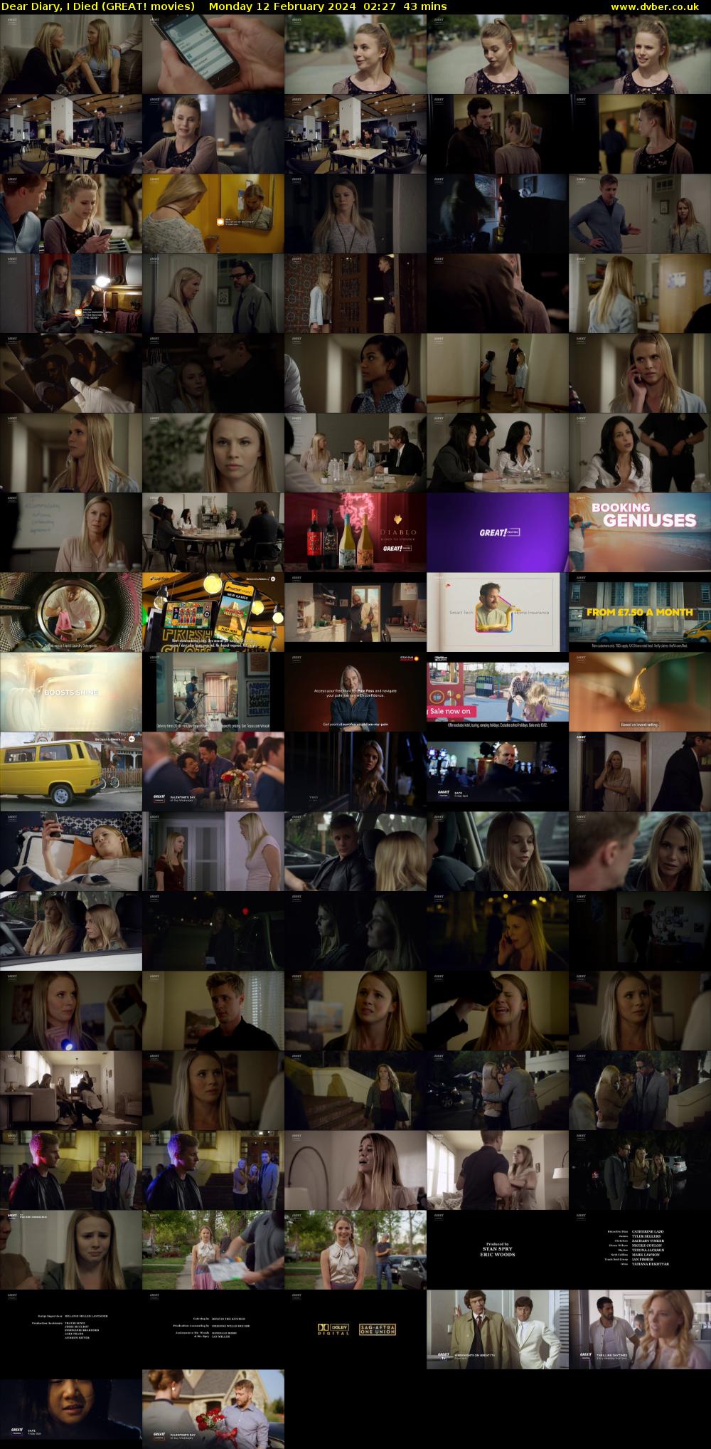 Dear Diary, I Died (GREAT! movies) Monday 12 February 2024 02:27 - 03:10