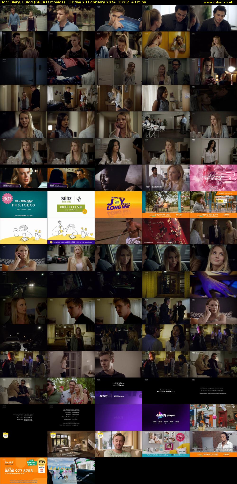 Dear Diary, I Died (GREAT! movies) Friday 23 February 2024 10:07 - 10:50