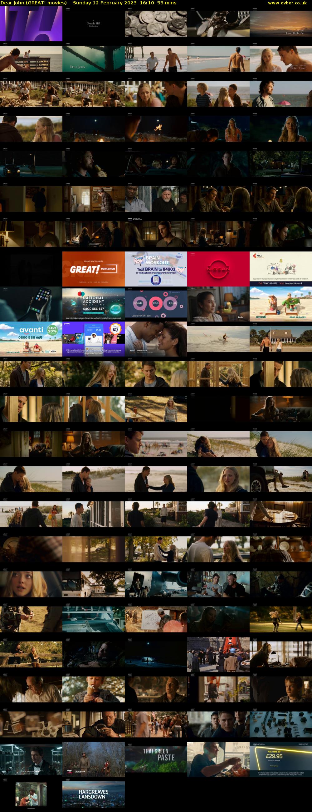 Dear John (GREAT! movies) Sunday 12 February 2023 16:10 - 17:05