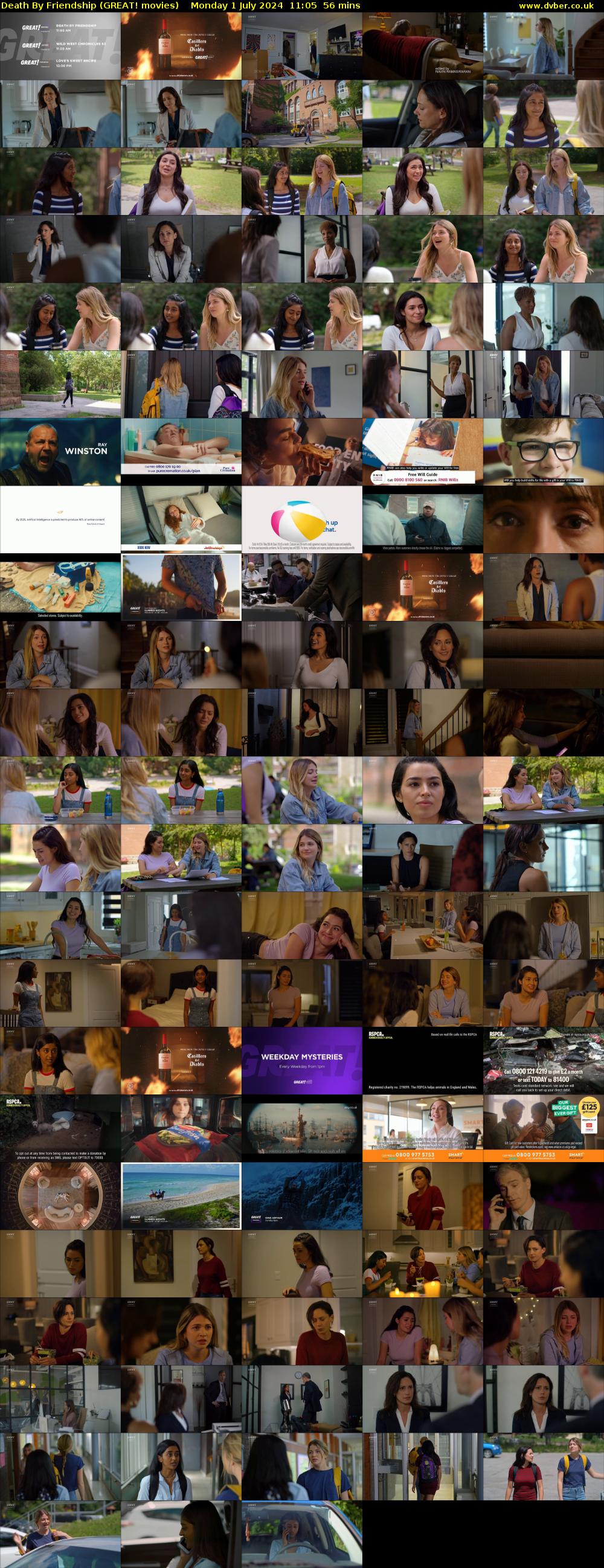Death By Friendship (GREAT! movies) Monday 1 July 2024 11:05 - 12:01
