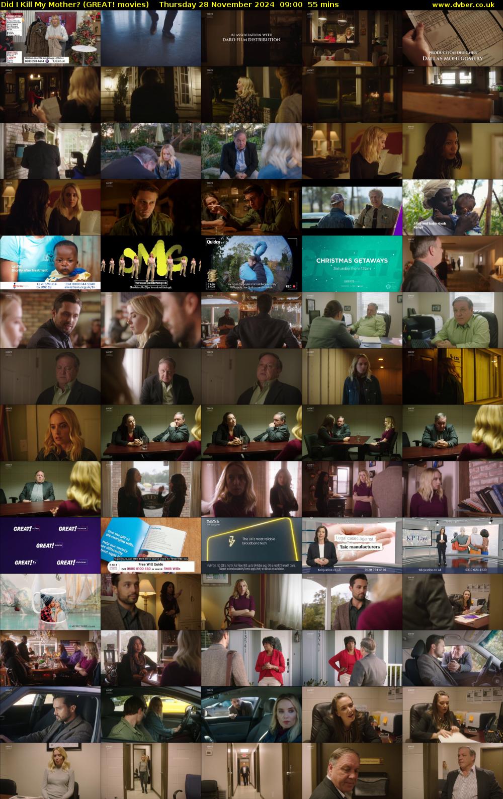 Did I Kill My Mother? (GREAT! movies) Thursday 28 November 2024 09:00 - 09:55