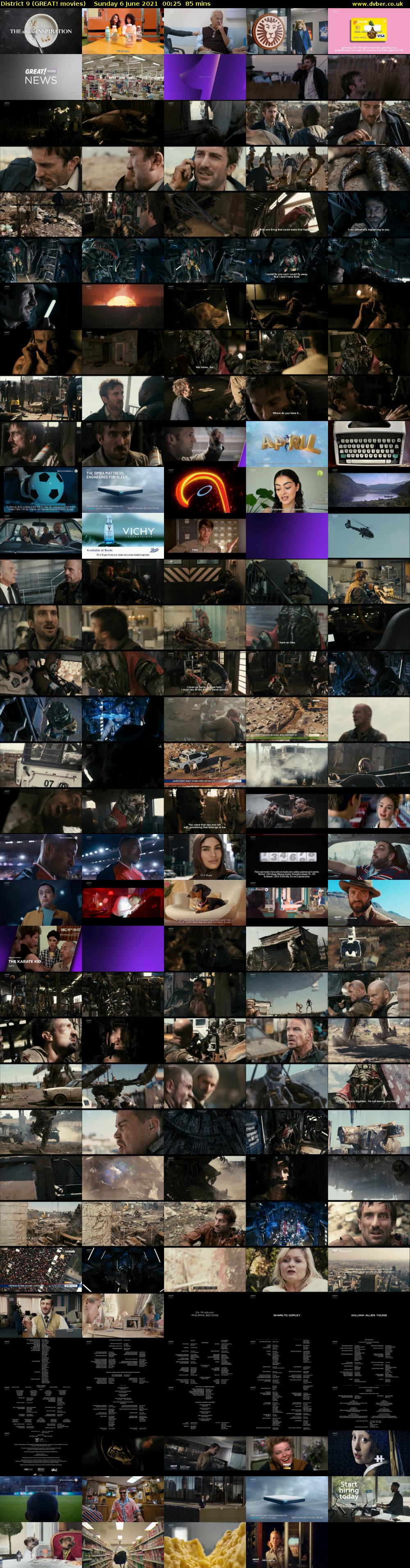 District 9 (GREAT! movies) Sunday 6 June 2021 00:25 - 01:50