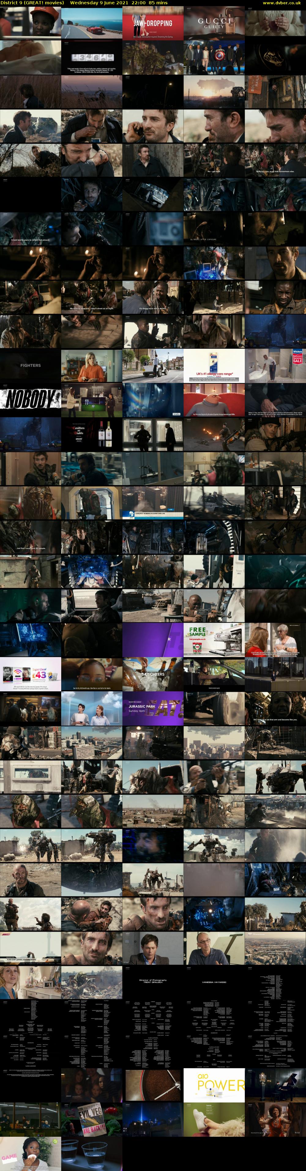 District 9 (GREAT! movies) Wednesday 9 June 2021 22:00 - 23:25