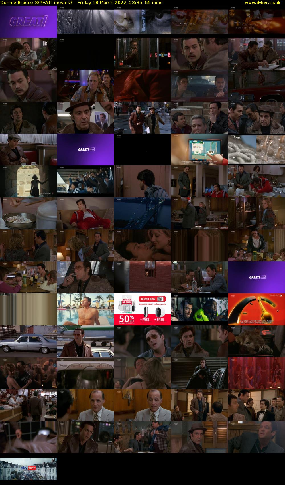 Donnie Brasco (GREAT! movies) Friday 18 March 2022 23:35 - 00:30