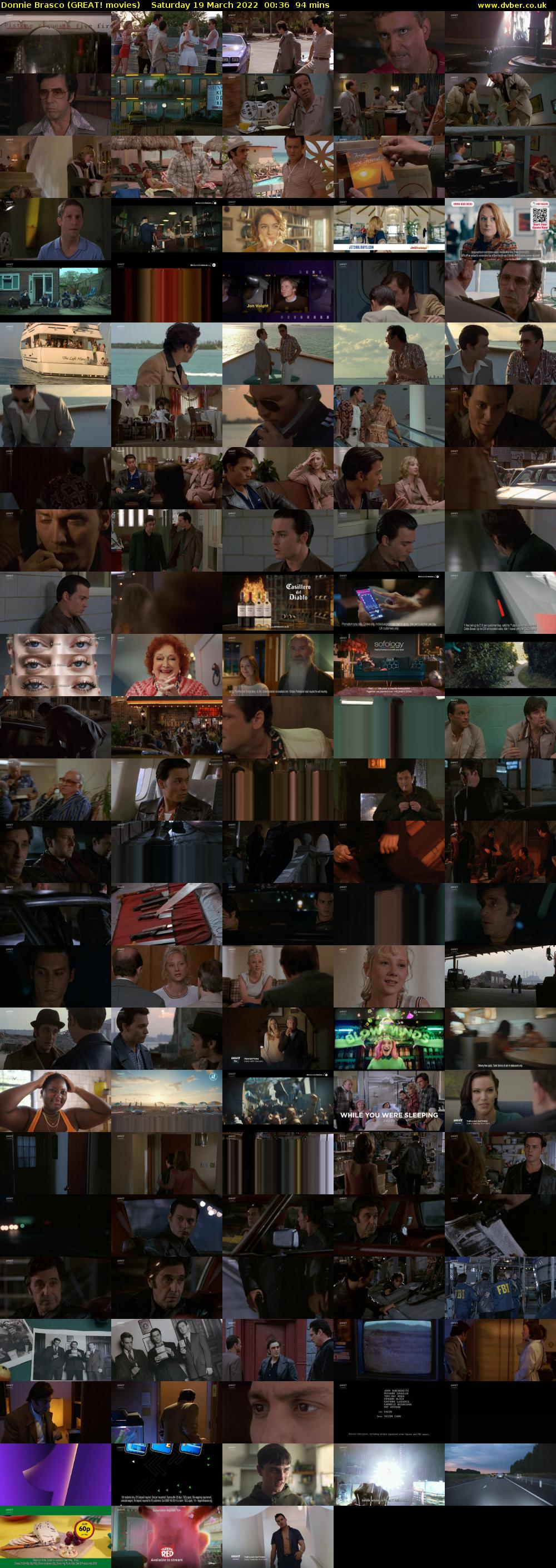 Donnie Brasco (GREAT! movies) Saturday 19 March 2022 00:36 - 02:10
