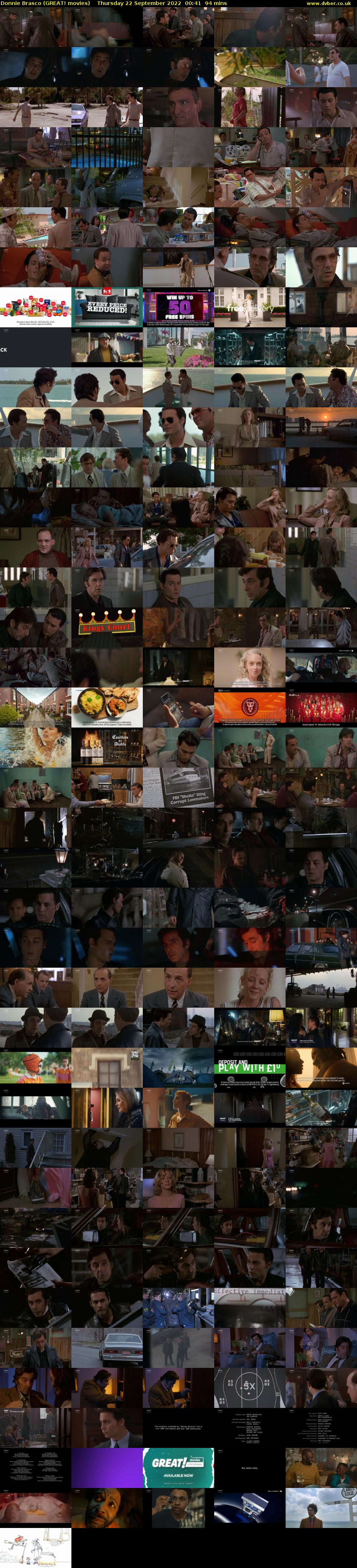 Donnie Brasco (GREAT! movies) Thursday 22 September 2022 00:41 - 02:15