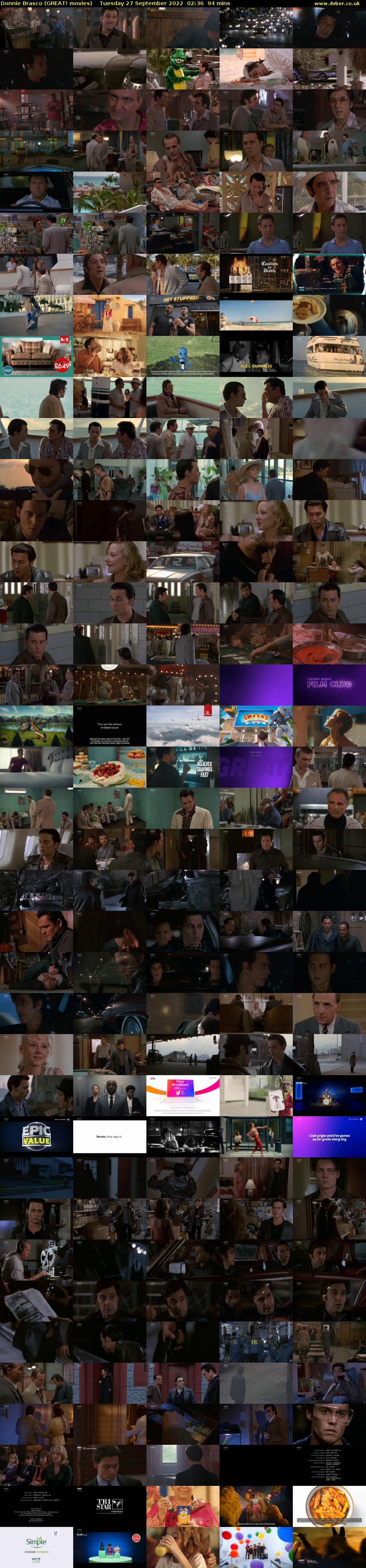 Donnie Brasco (GREAT! movies) Tuesday 27 September 2022 02:36 - 04:10