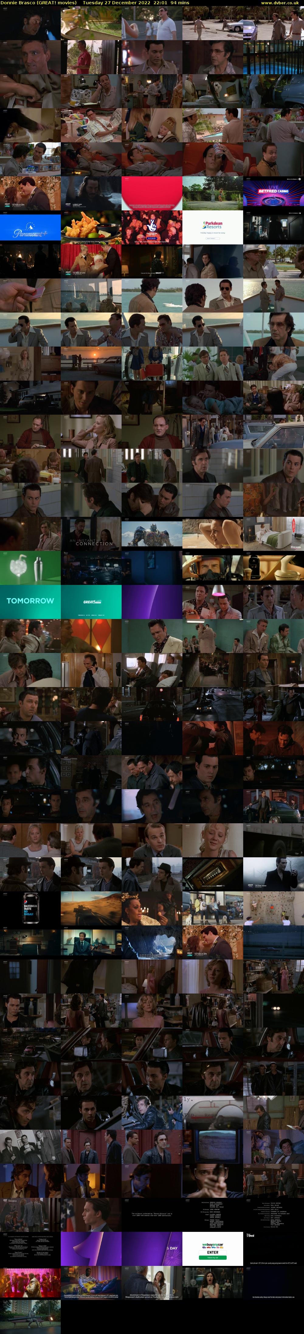 Donnie Brasco (GREAT! movies) Tuesday 27 December 2022 22:01 - 23:35