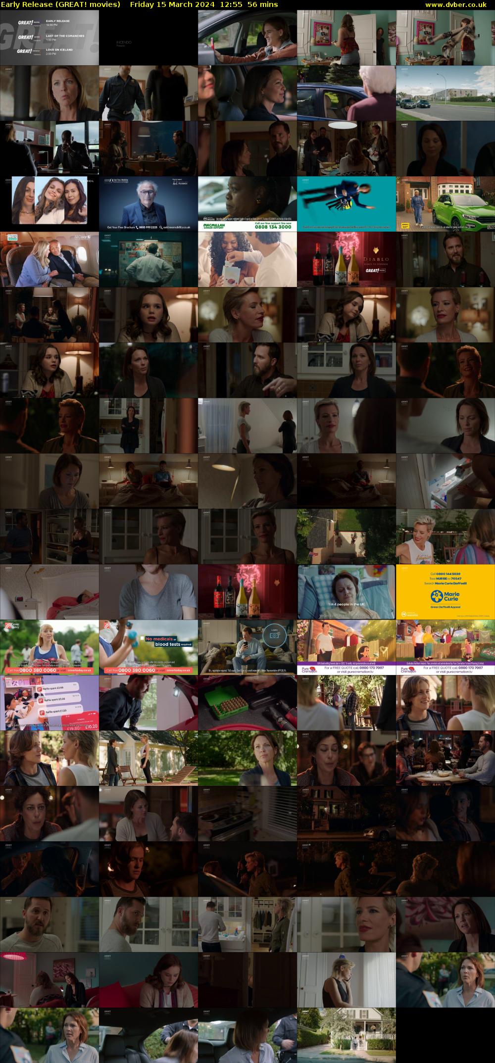 Early Release (GREAT! movies) Friday 15 March 2024 12:55 - 13:51