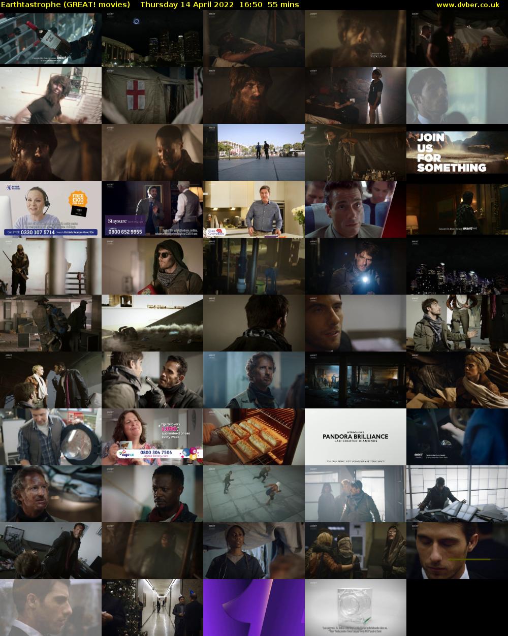 Earthtastrophe (GREAT! movies) Thursday 14 April 2022 16:50 - 17:45