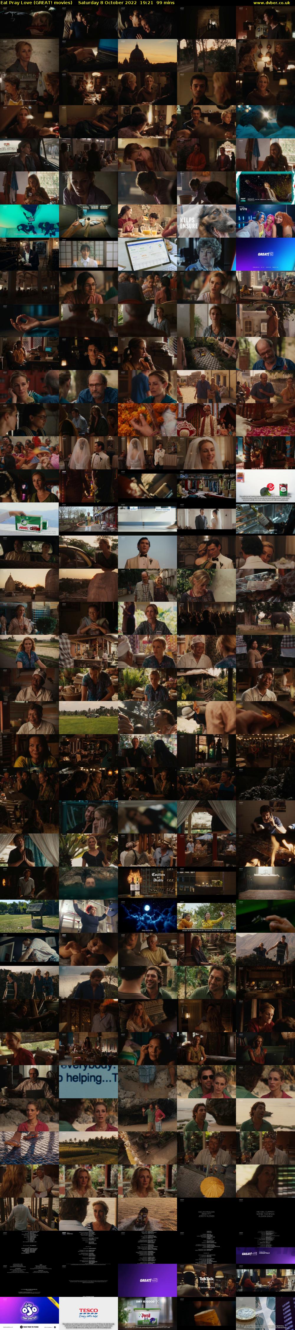 Eat Pray Love (GREAT! movies) Saturday 8 October 2022 19:21 - 21:00